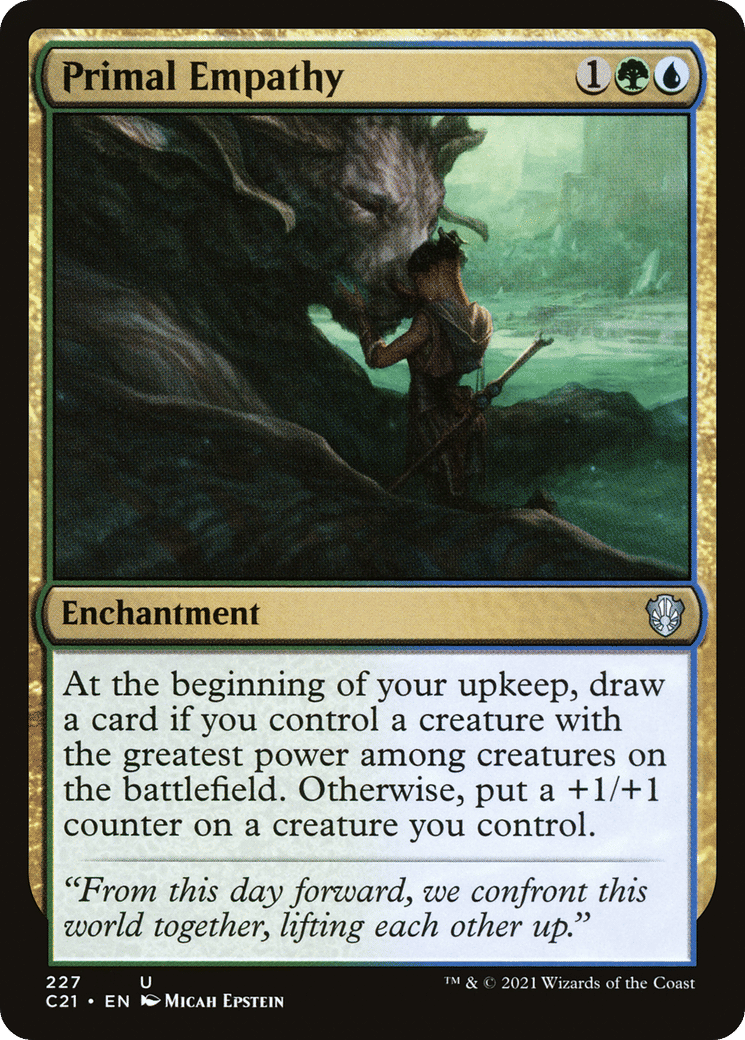 Primal Empathy — Commander 2021 — Magic: The Gathering