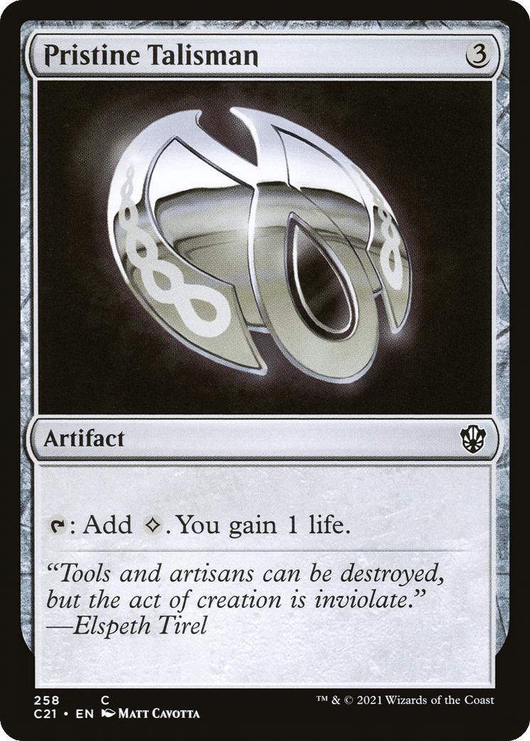 Pristine Talisman — Commander 2021 — Magic: The Gathering