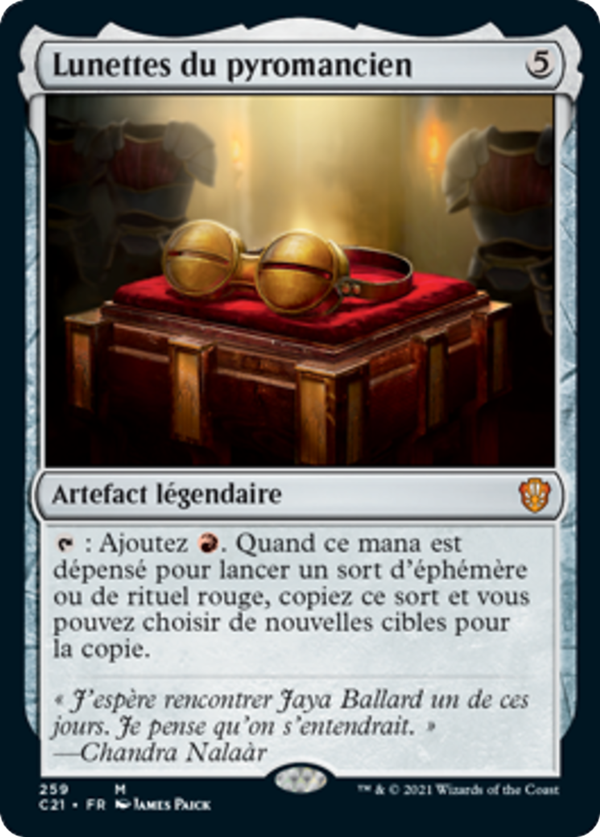 Lunettes du pyromancien — Commander 2021 — Magic: The Gathering
