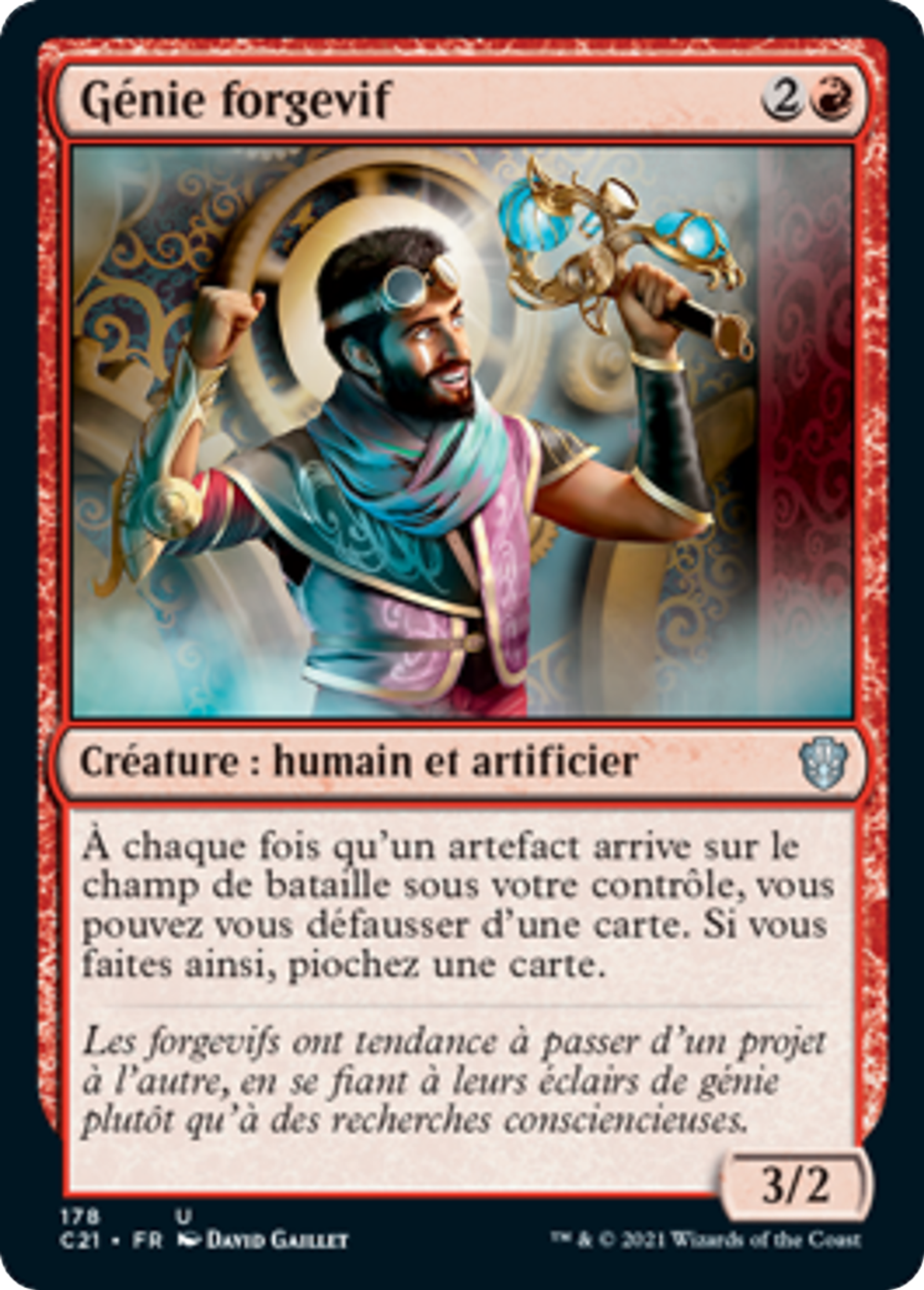 Génie forgevif — Commander 2021 — Magic: The Gathering