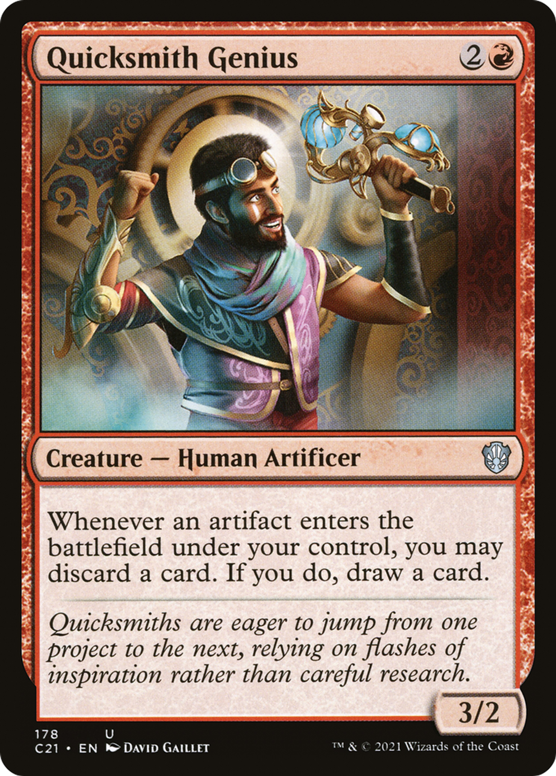 Quicksmith Genius — Commander 2021 — Magic: The Gathering
