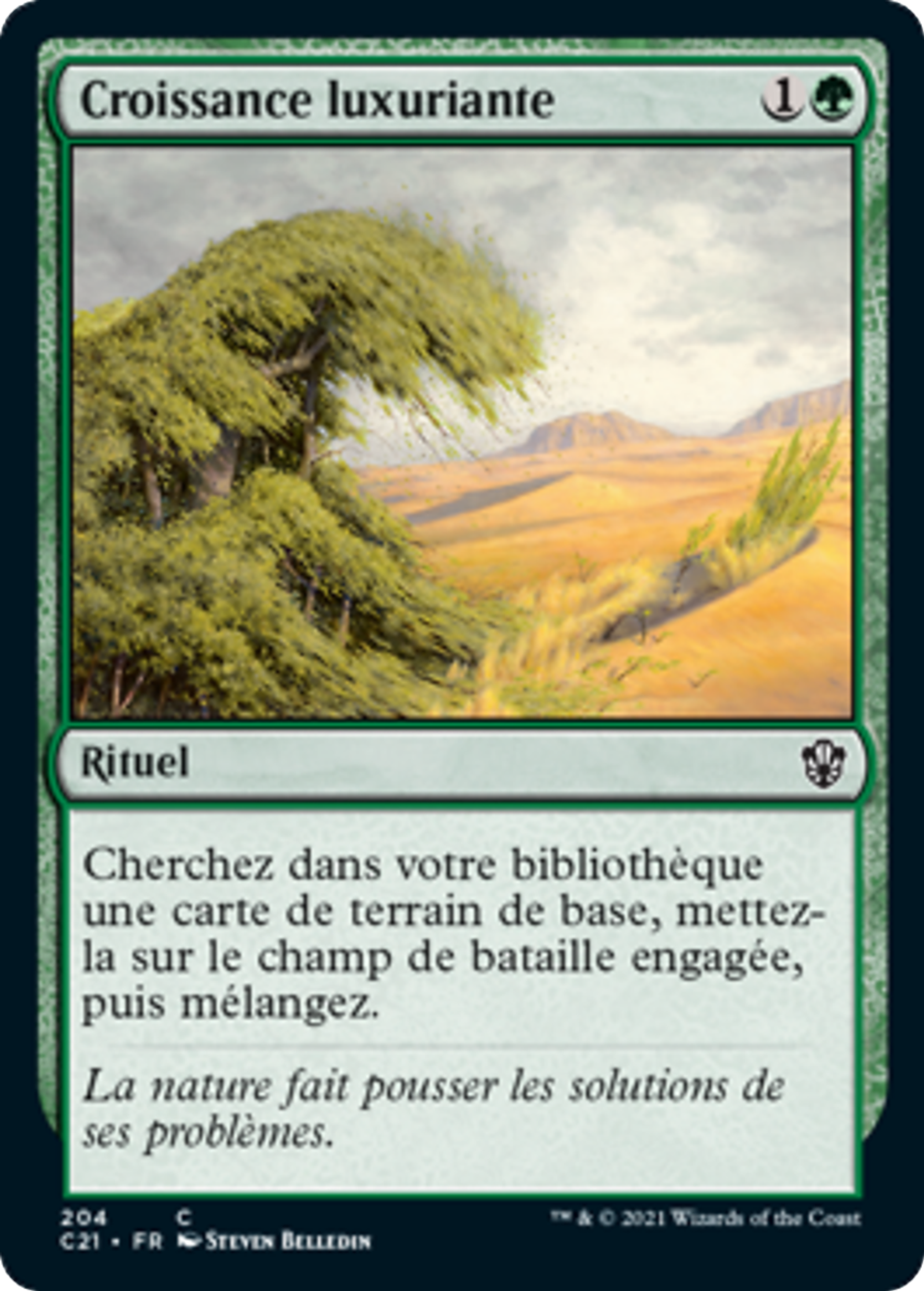 Croissance luxuriante — Commander 2021 — Magic: The Gathering