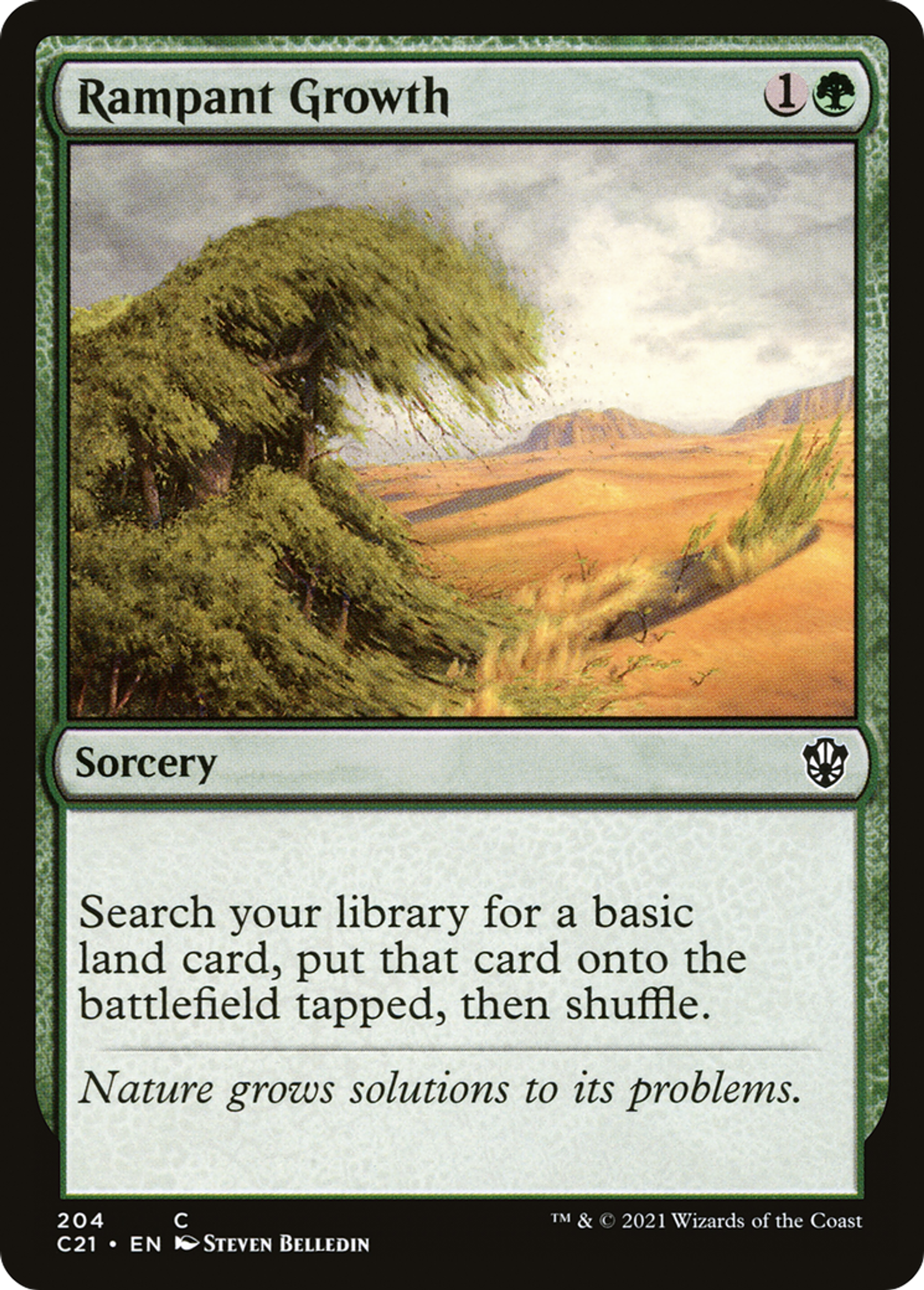 Rampant Growth — Commander 2021 — Magic: The Gathering