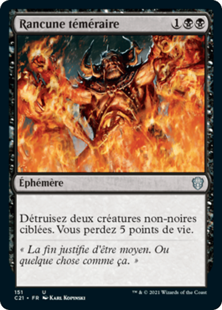 Rancune téméraire — Commander 2021 — Magic: The Gathering