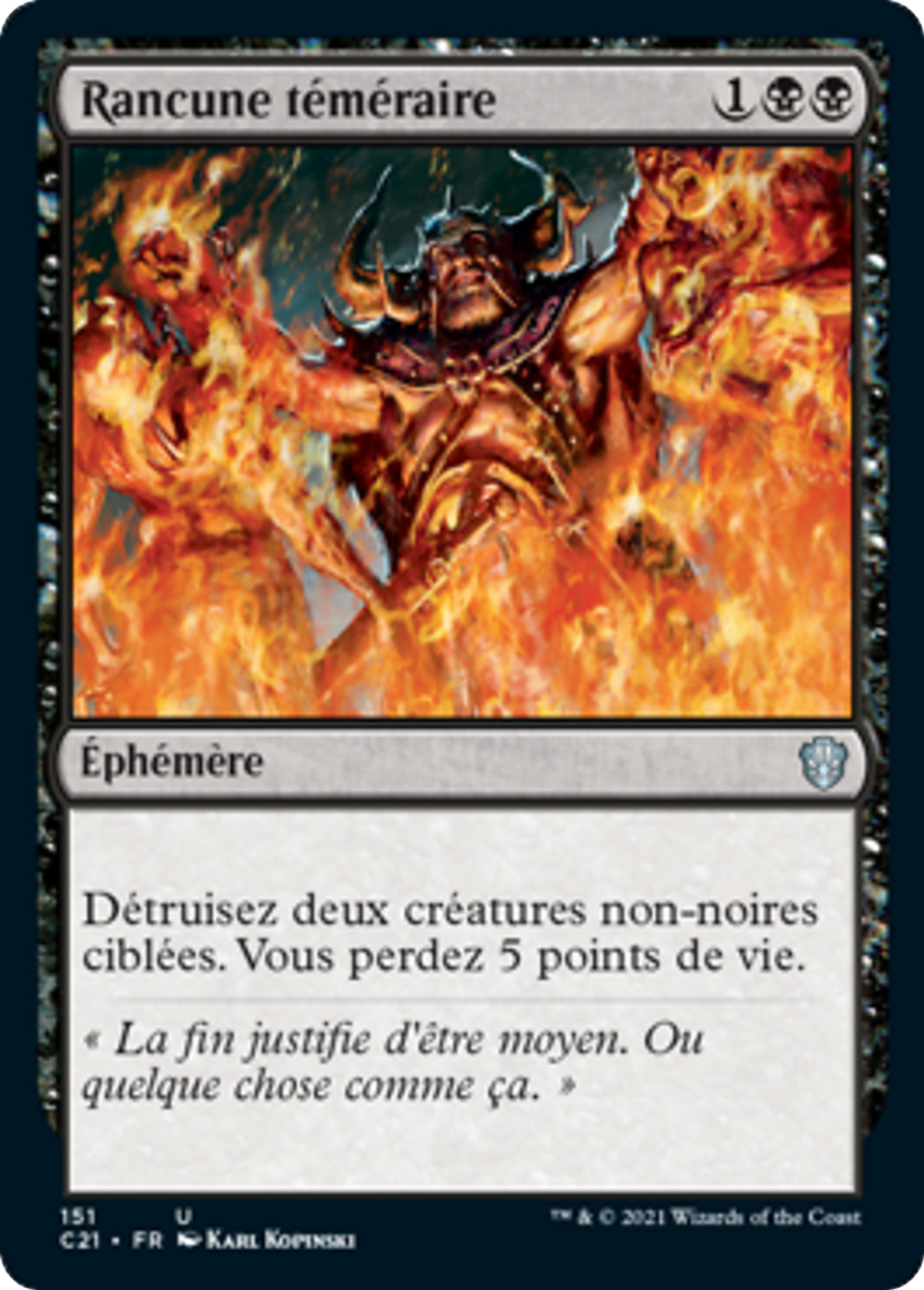 Rancune téméraire — Commander 2021 — Magic: The Gathering