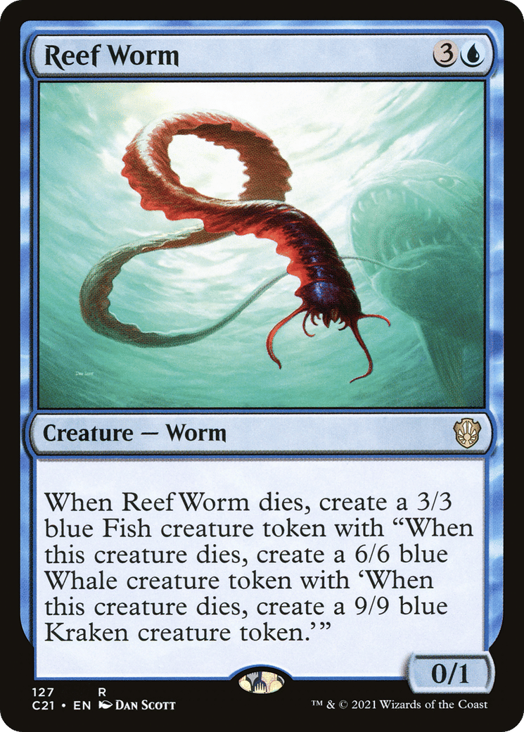 Reef Worm — Commander 2021 — Magic: The Gathering
