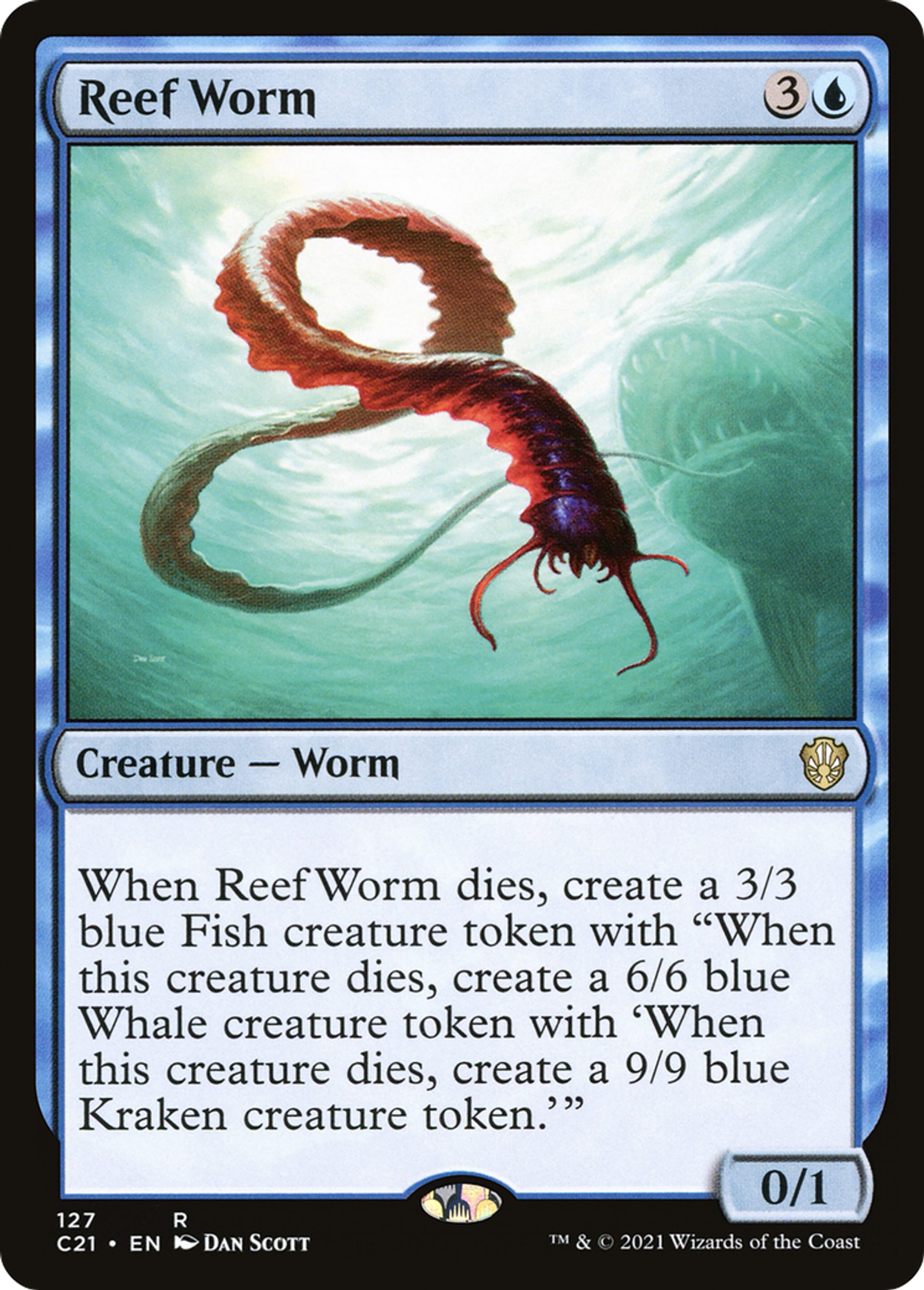 Reef Worm — Commander 2021 — Magic: The Gathering