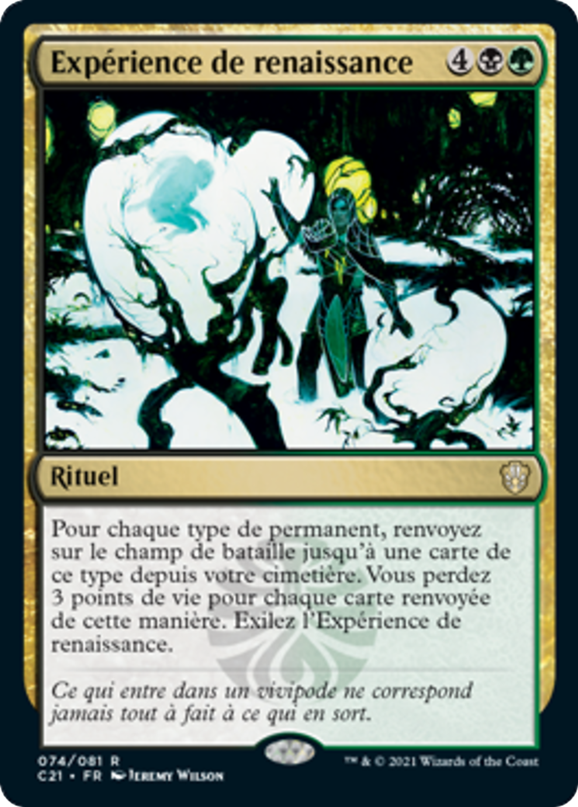 Expérience de renaissance — Commander 2021 — Magic: The Gathering