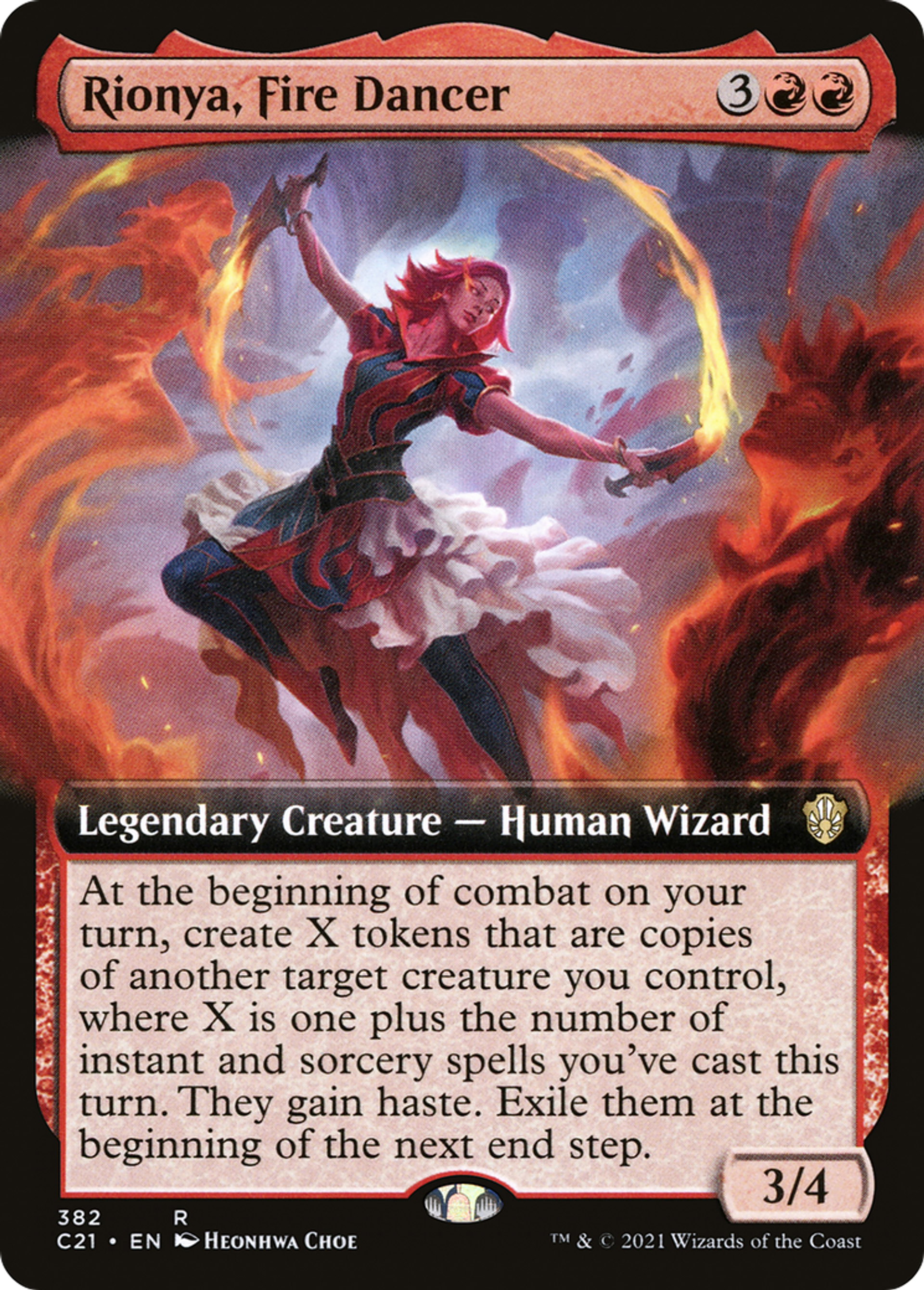 Rionya, Fire Dancer — Commander 2021 — Magic: The Gathering