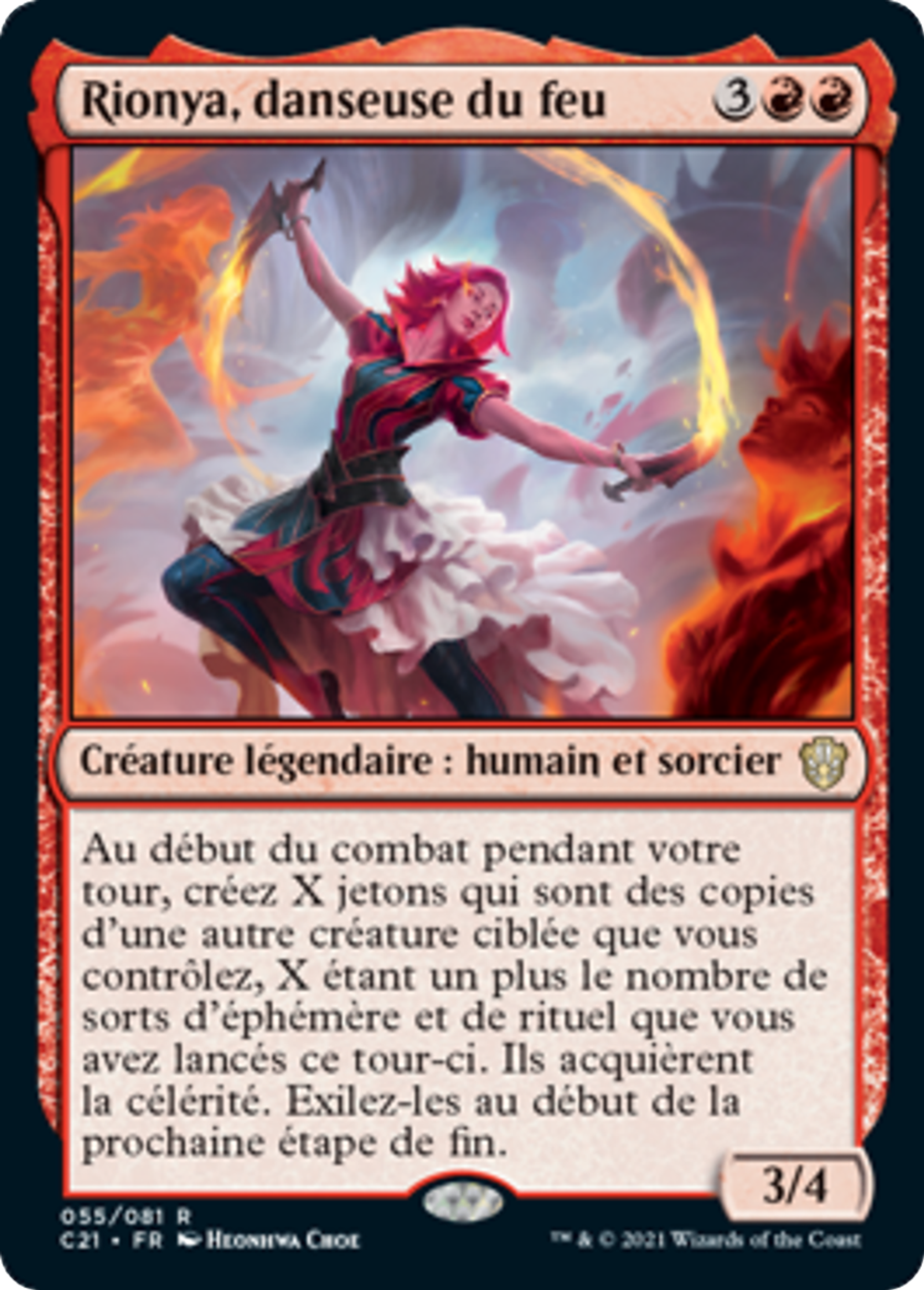 Rionya, danseuse du feu — Commander 2021 — Magic: The Gathering