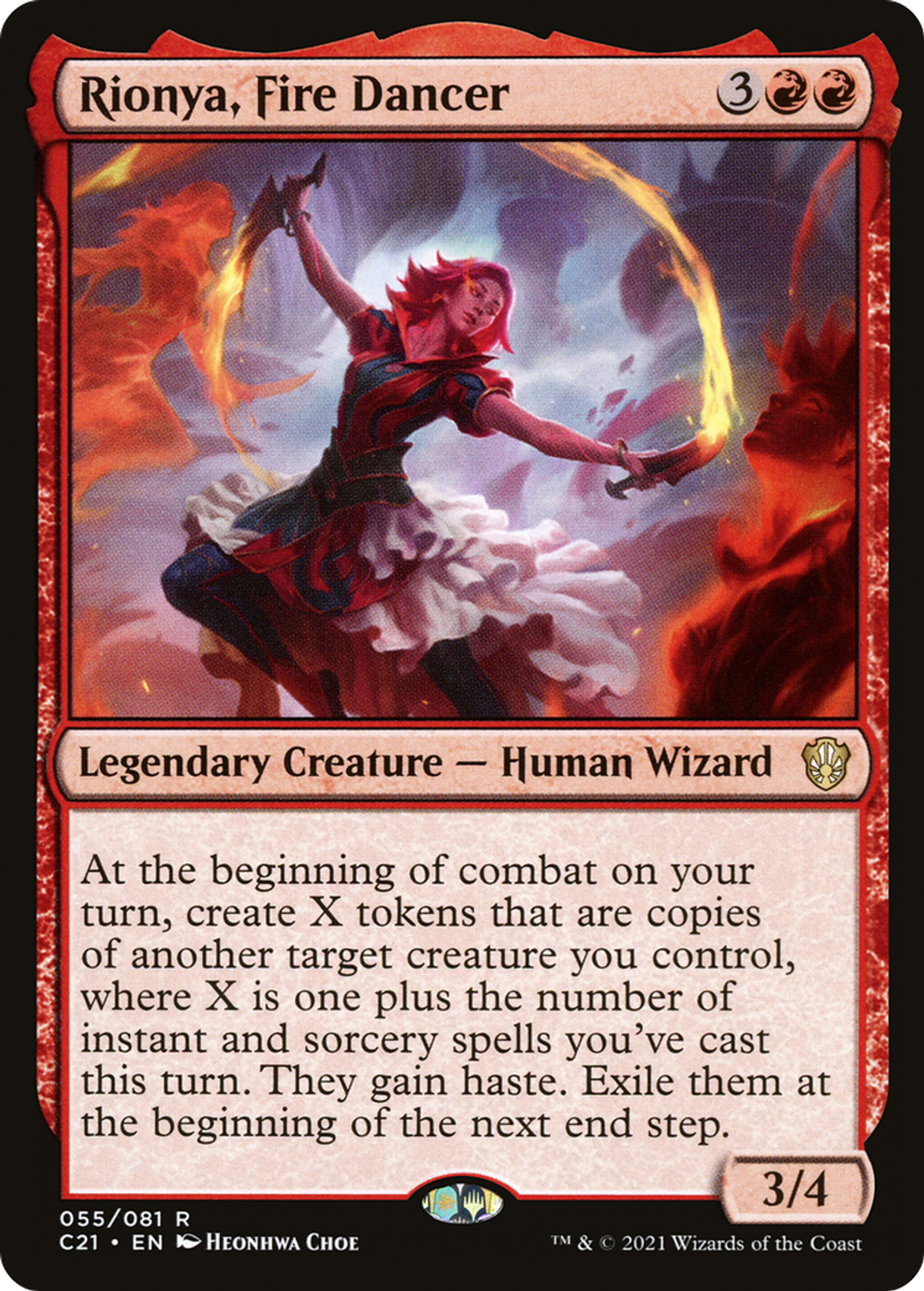 Rionya, danseuse du feu — Commander 2021 — Magic: The Gathering
