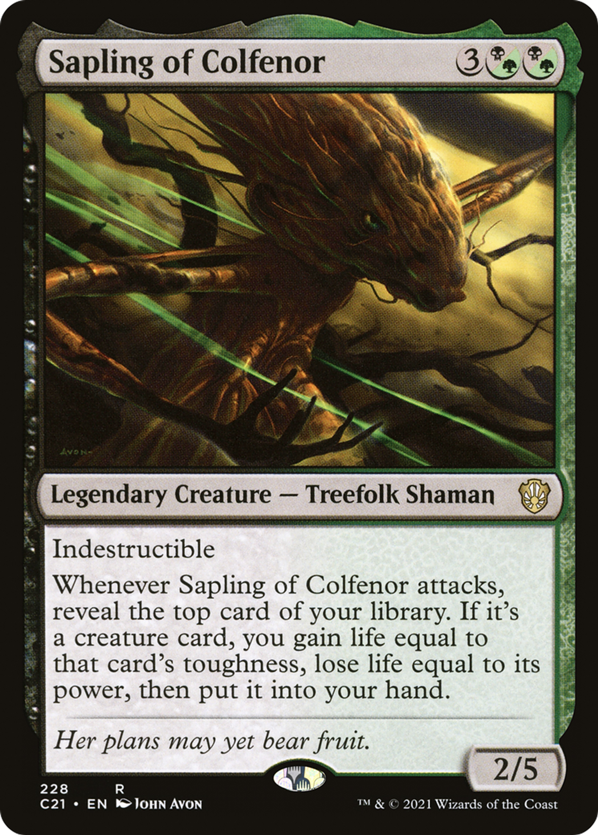 Sapling of Colfenor — Commander 2021 — Magic: The Gathering