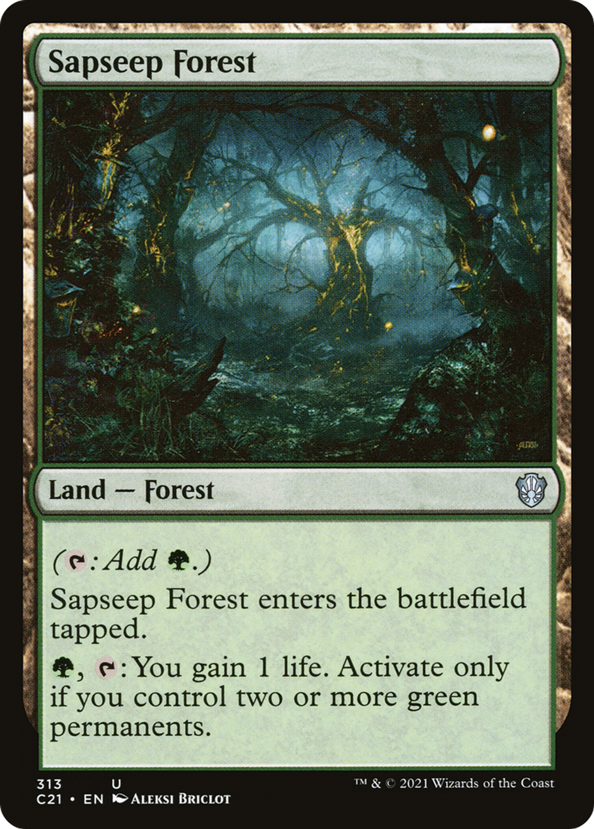 Sapseep Forest — Commander 2021 — Magic: The Gathering