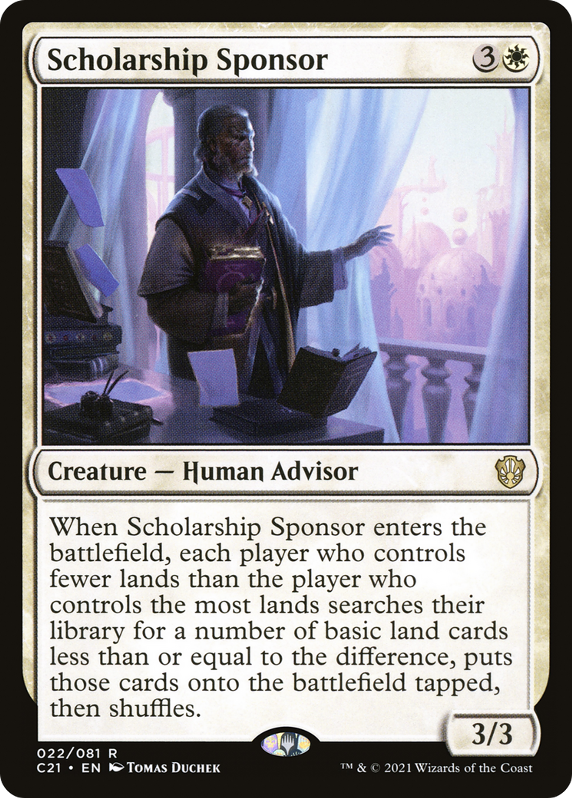 Scholarship Sponsor — Commander 2021 — Magic: The Gathering