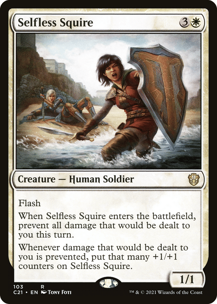 Selfless Squire — Commander 2021 — Magic: The Gathering