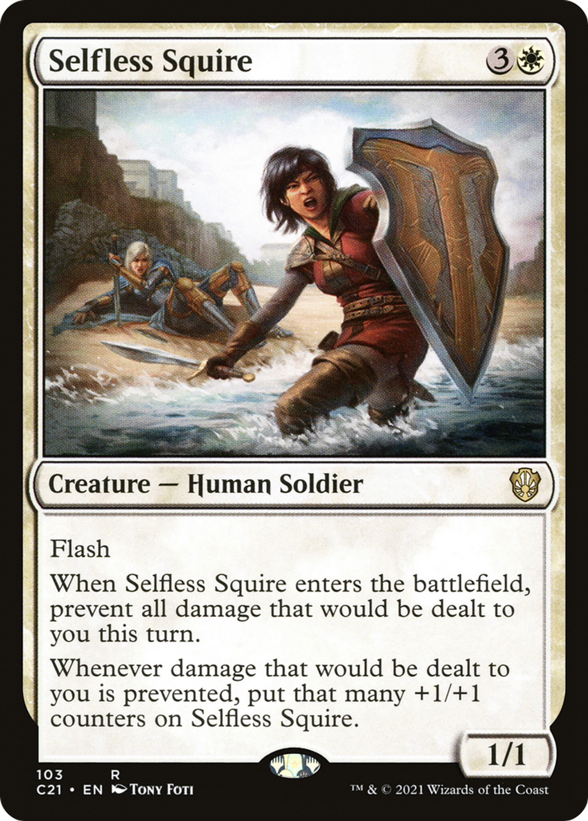 Selfless Squire — Commander 2021 — Magic: The Gathering