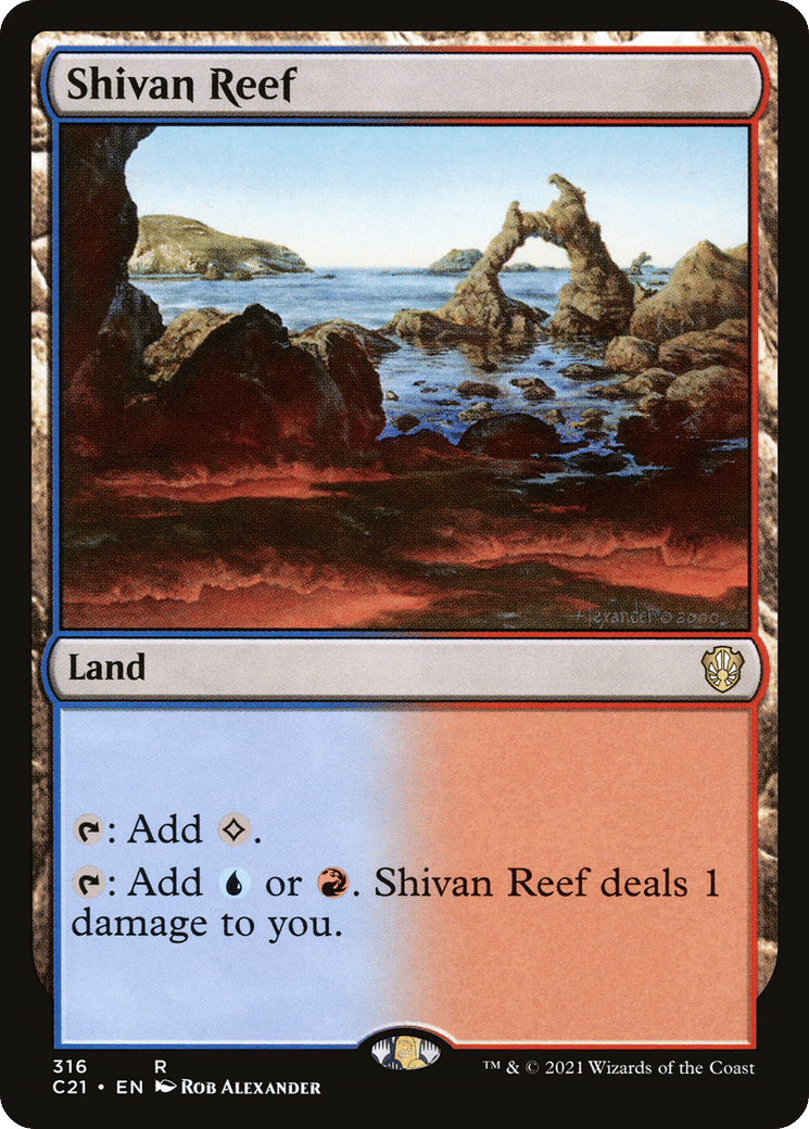 Shivan Reef — Commander 2021 — Magic: The Gathering
