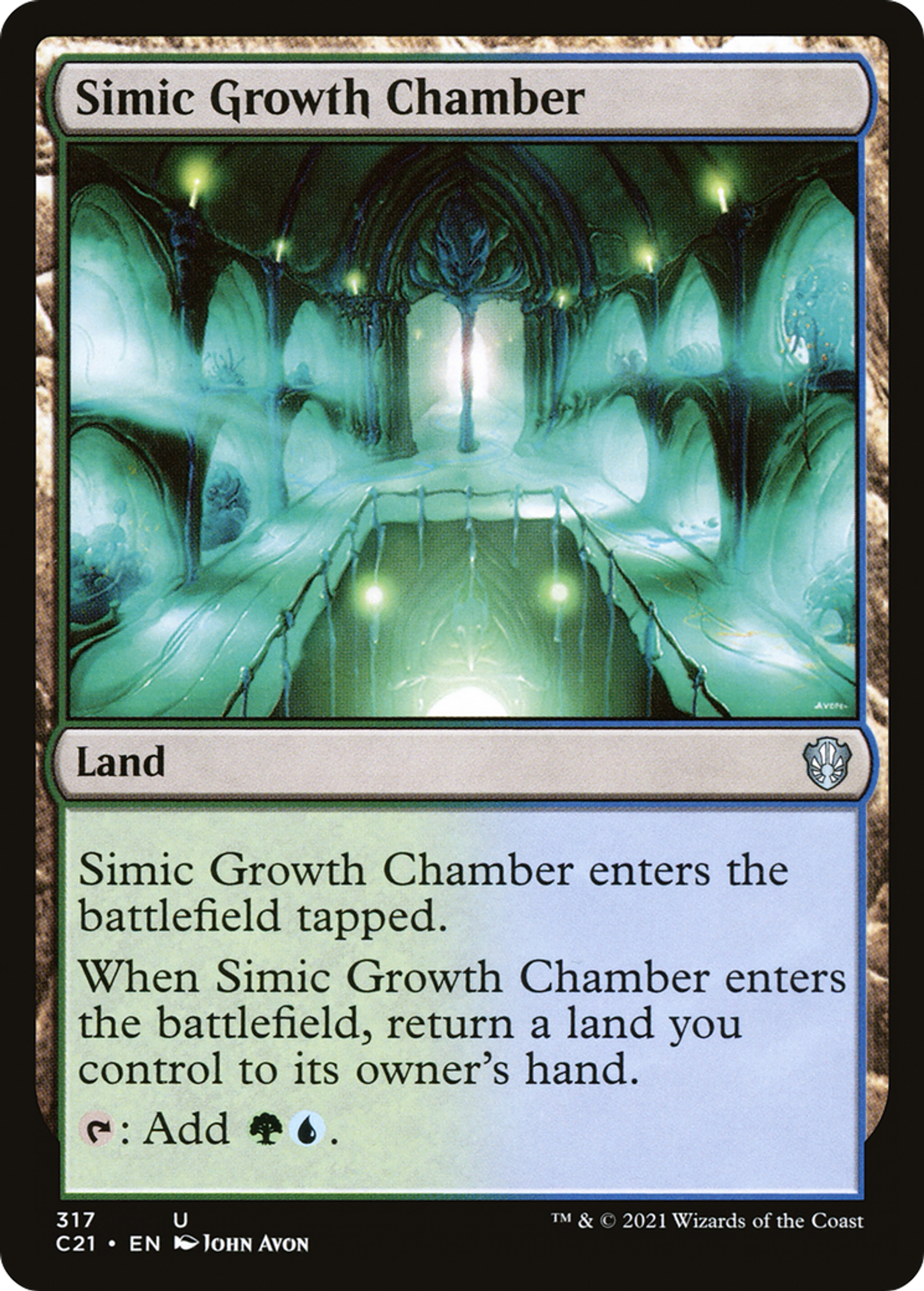 Simic Growth Chamber — Commander 2021 — Magic: The Gathering