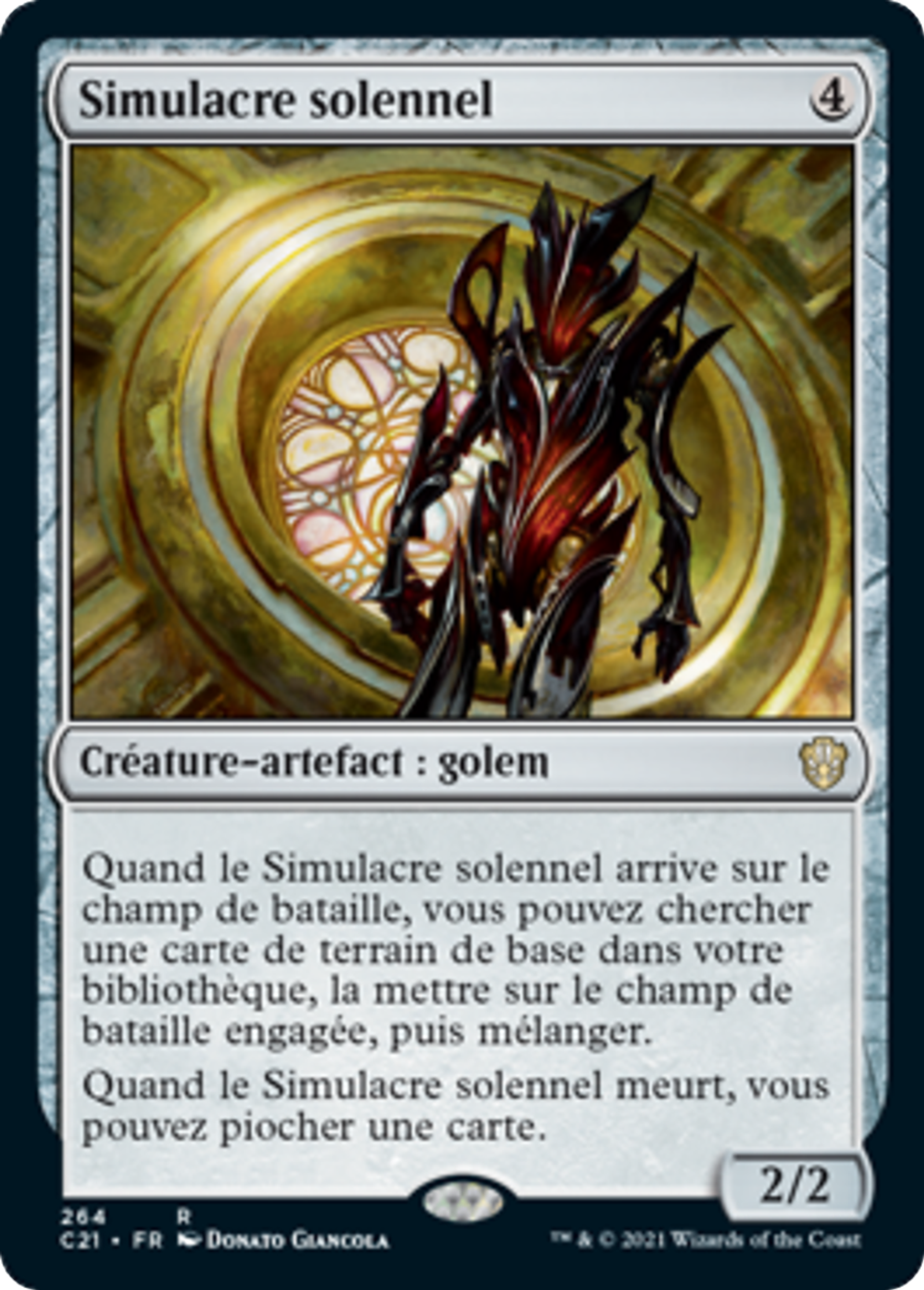 Simulacre solennel — Commander 2021 — Magic: The Gathering