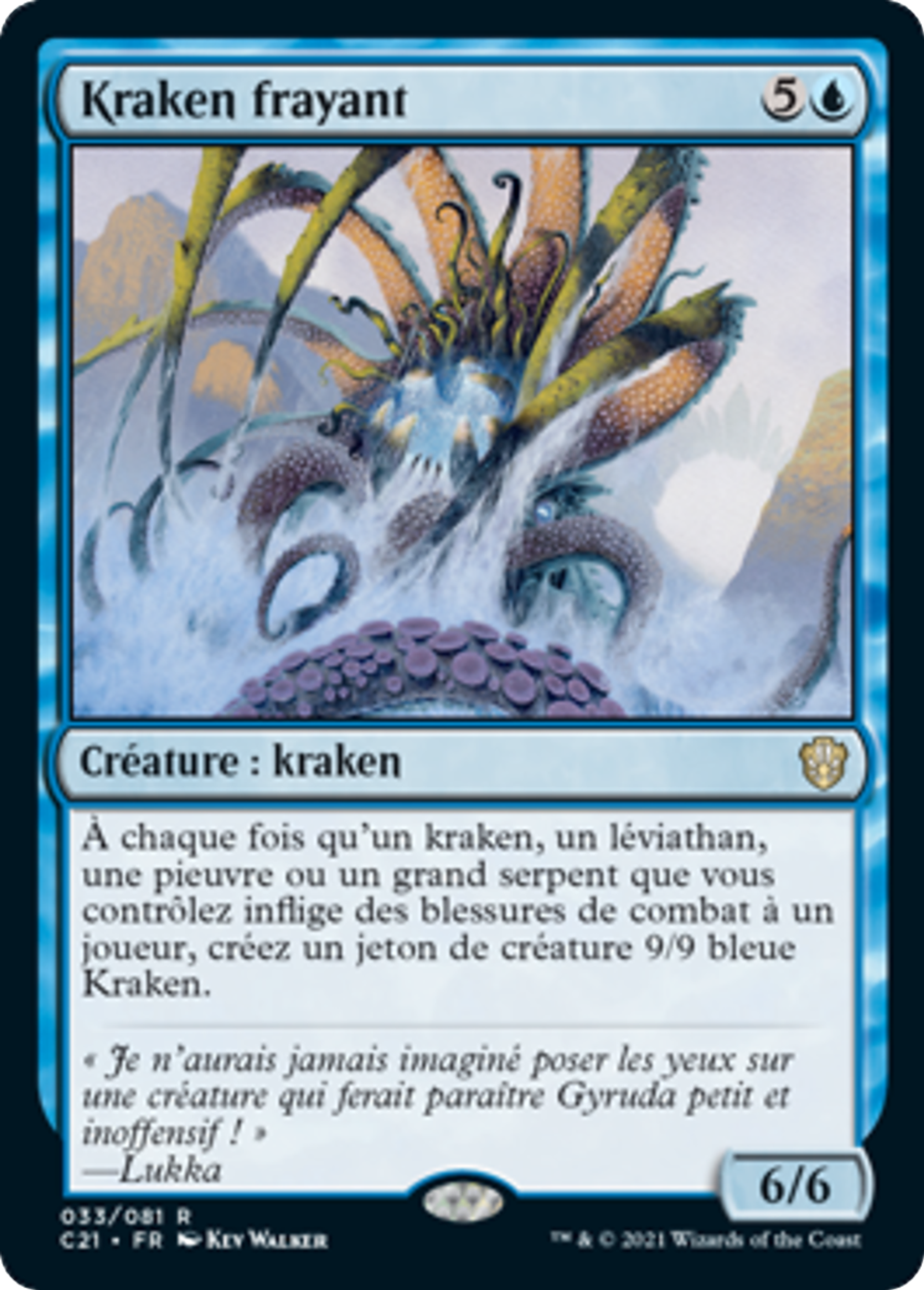 Kraken frayant — Commander 2021 — Magic: The Gathering