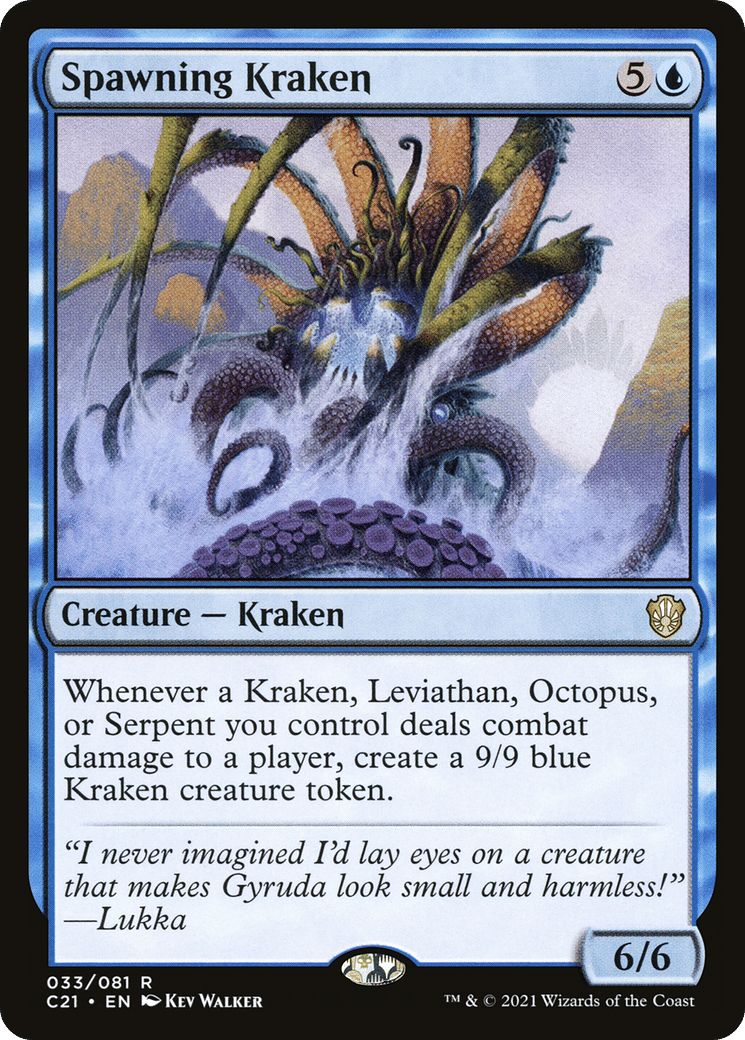 Spawning Kraken — Commander 2021 — Magic: The Gathering