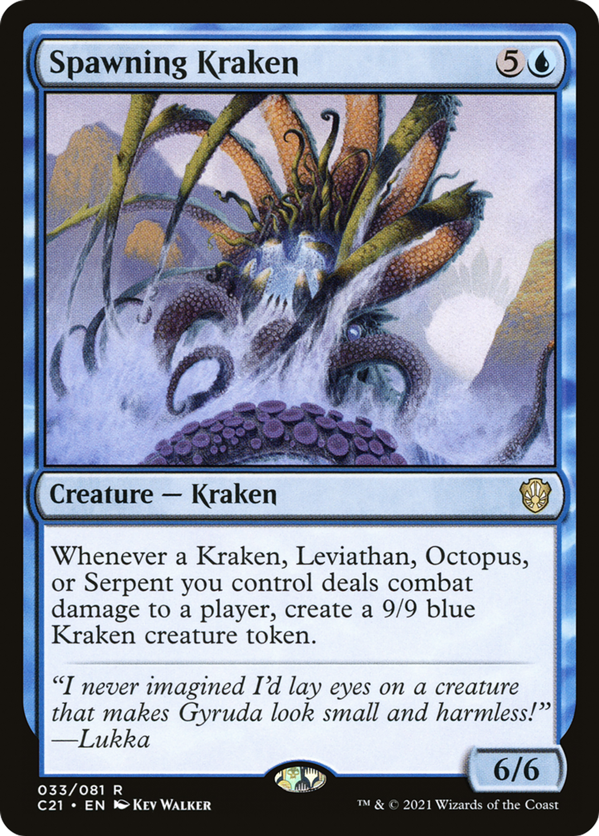 Spawning Kraken — Commander 2021 — Magic: The Gathering
