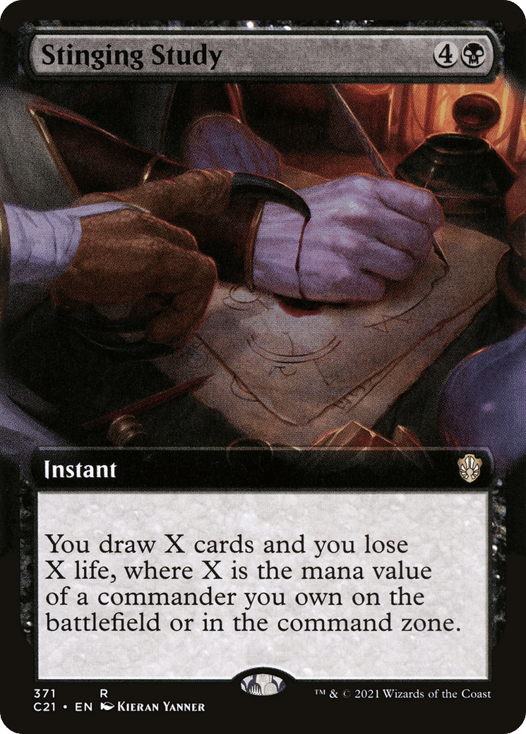 Stinging Study — Commander 2021 — Magic: The Gathering