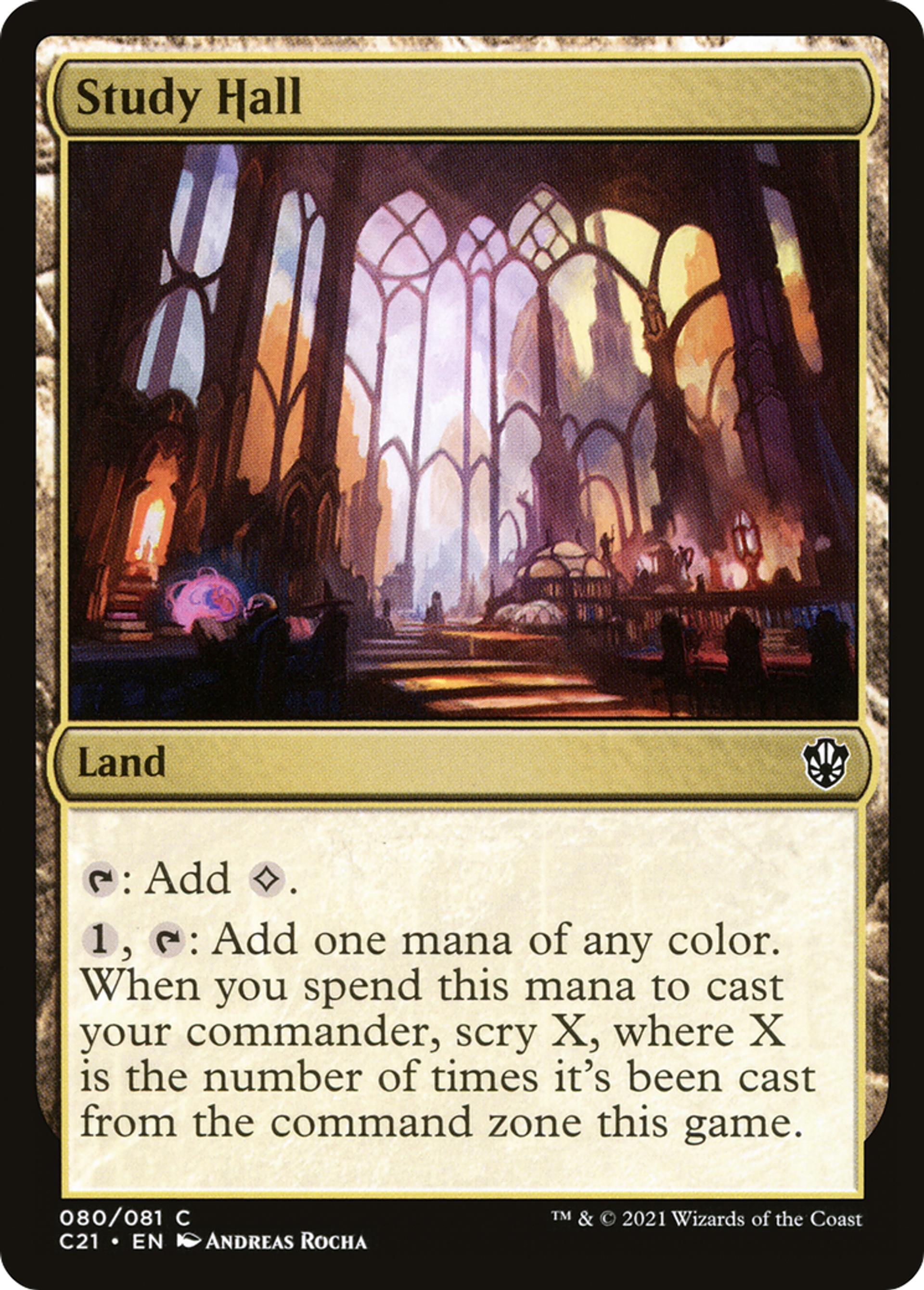 Study Hall — Commander 2021 — Magic: The Gathering