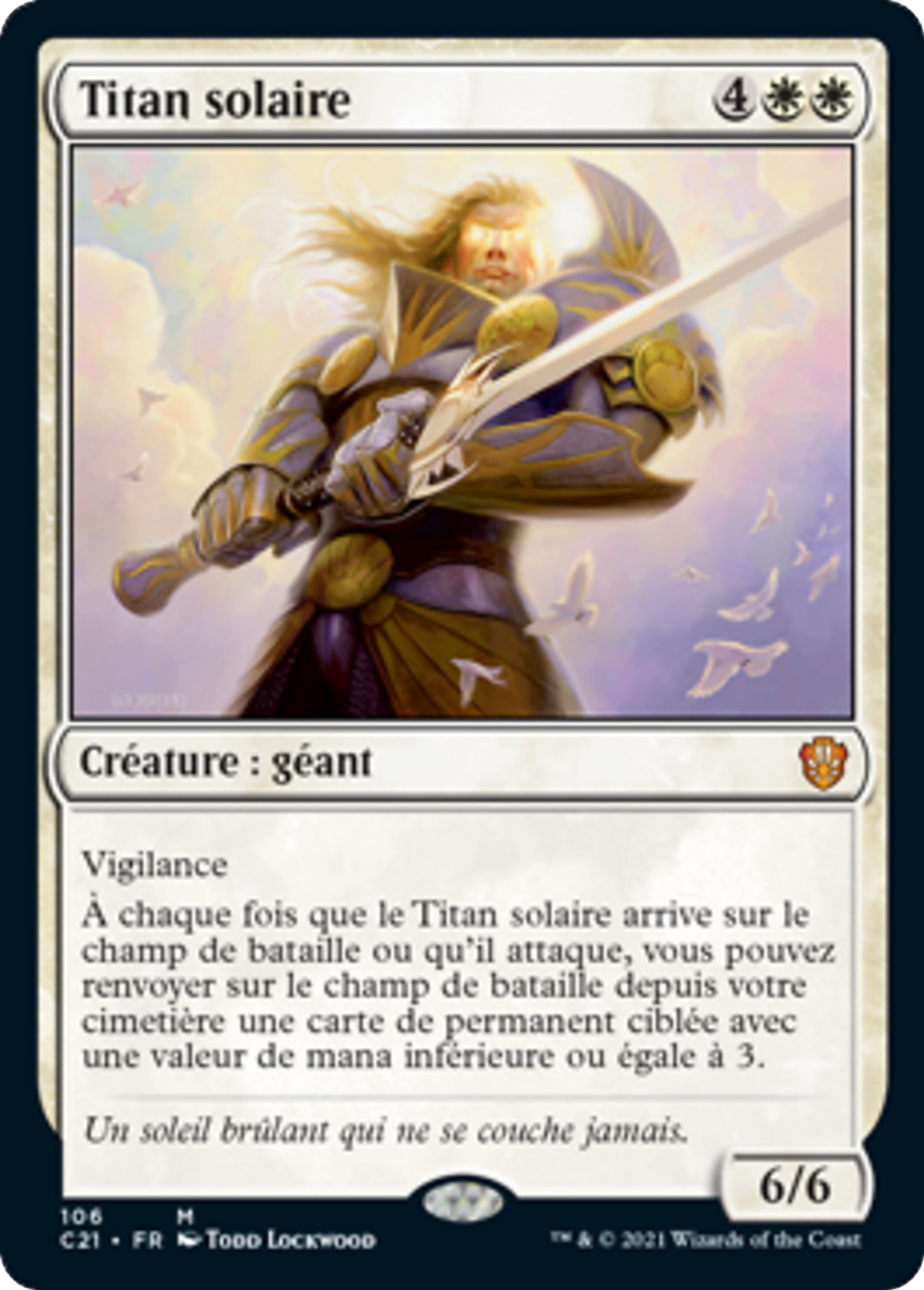 Titan solaire — Commander 2021 — Magic: The Gathering
