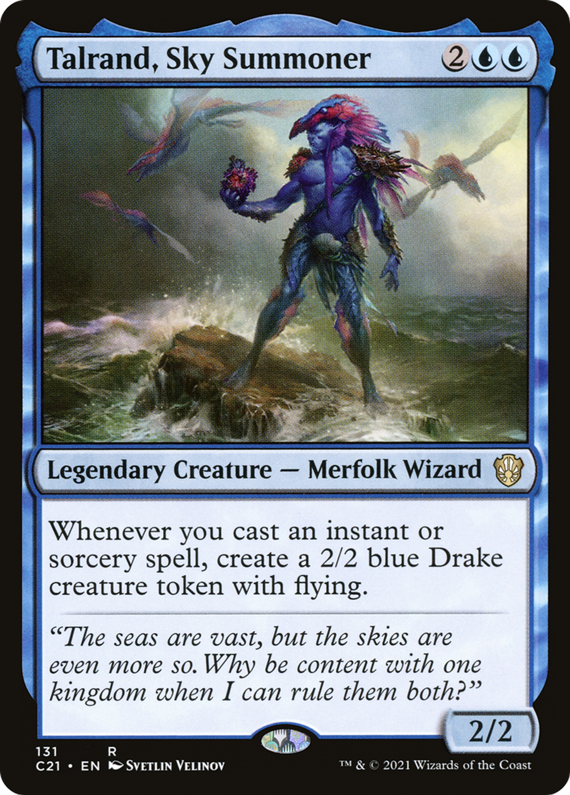 Talrand, Sky Summoner — Commander 2021 — Magic: The Gathering