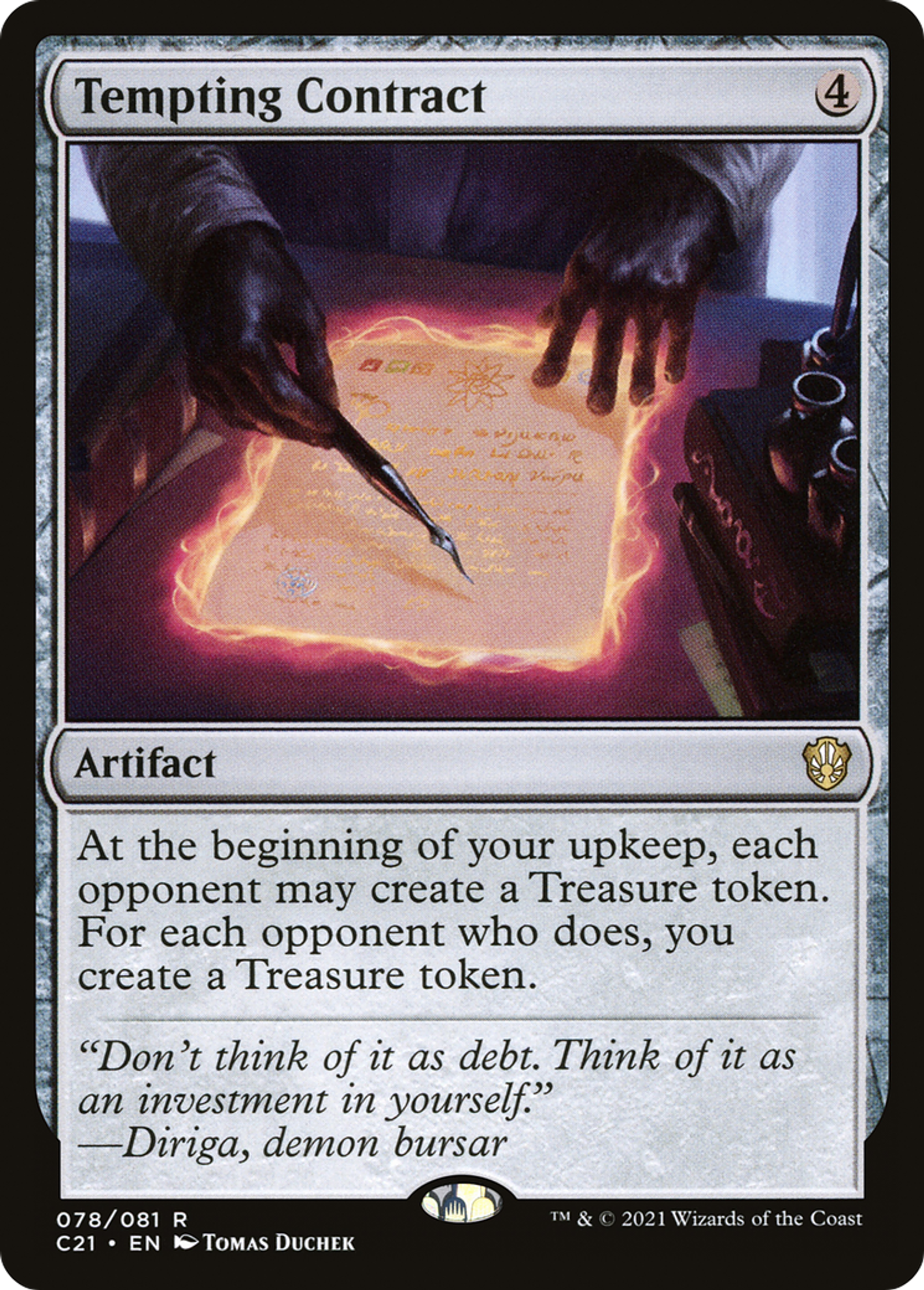 Tempting Contract — Commander 2021 — Magic: The Gathering