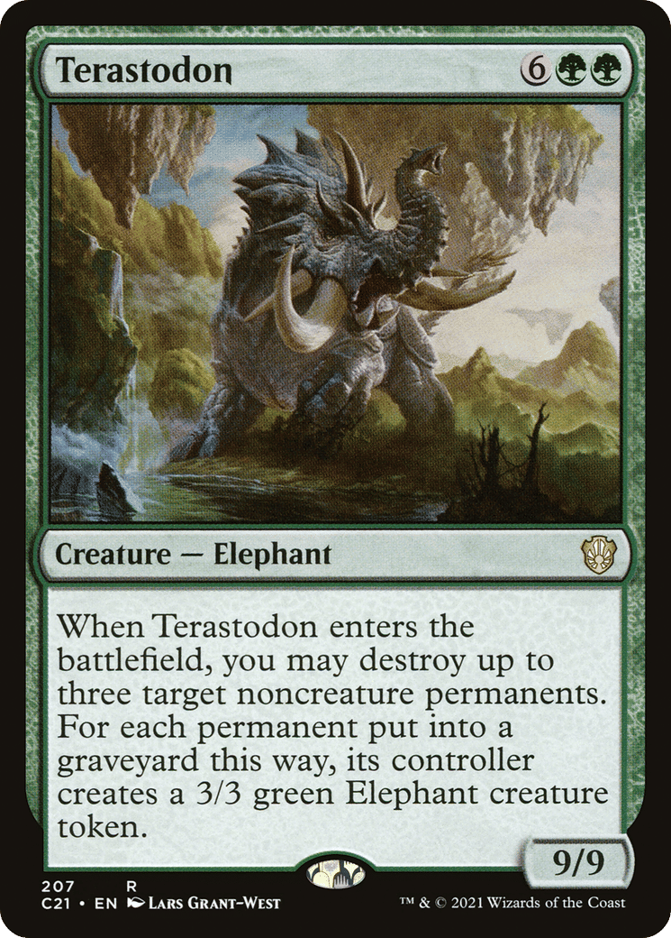 Terastodon — Commander 2021 — Magic: The Gathering