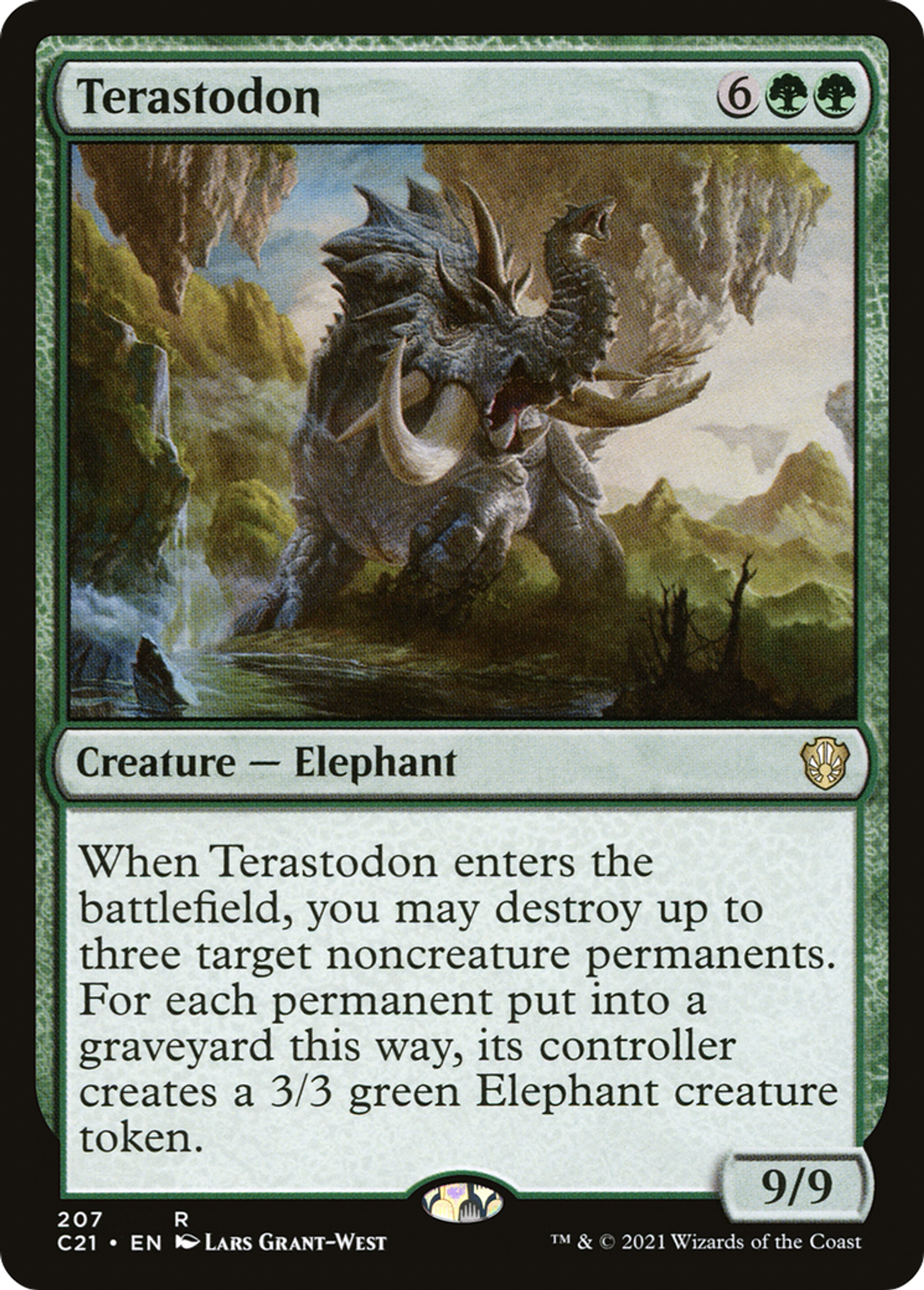 Terastodon — Commander 2021 — Magic: The Gathering
