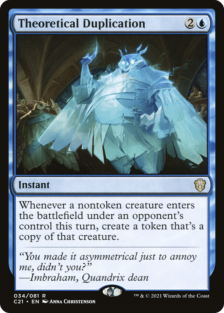 Theoretical Duplication — Commander 2021 — Magic: The Gathering