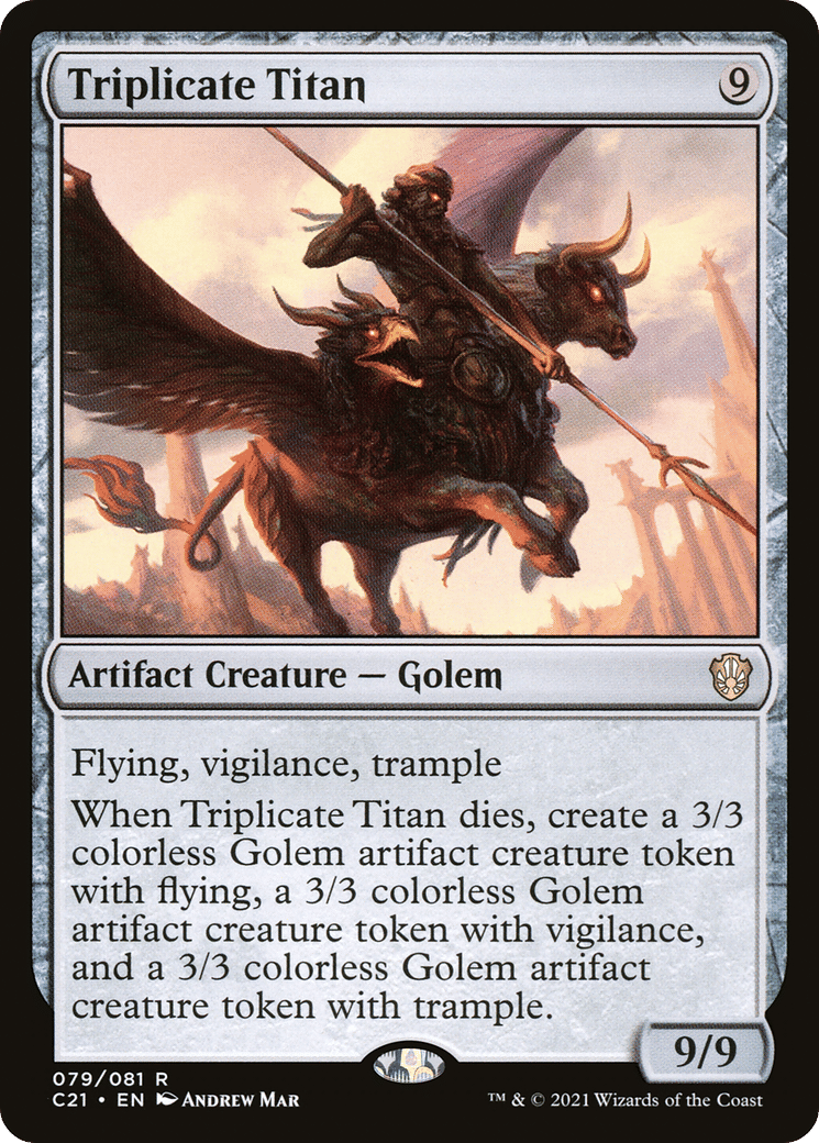 Triplicate Titan — Commander 2021 — Magic: The Gathering