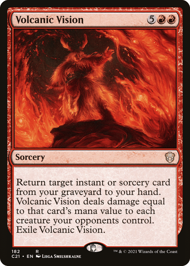 Volcanic Vision — Commander 2021 — Magic: The Gathering