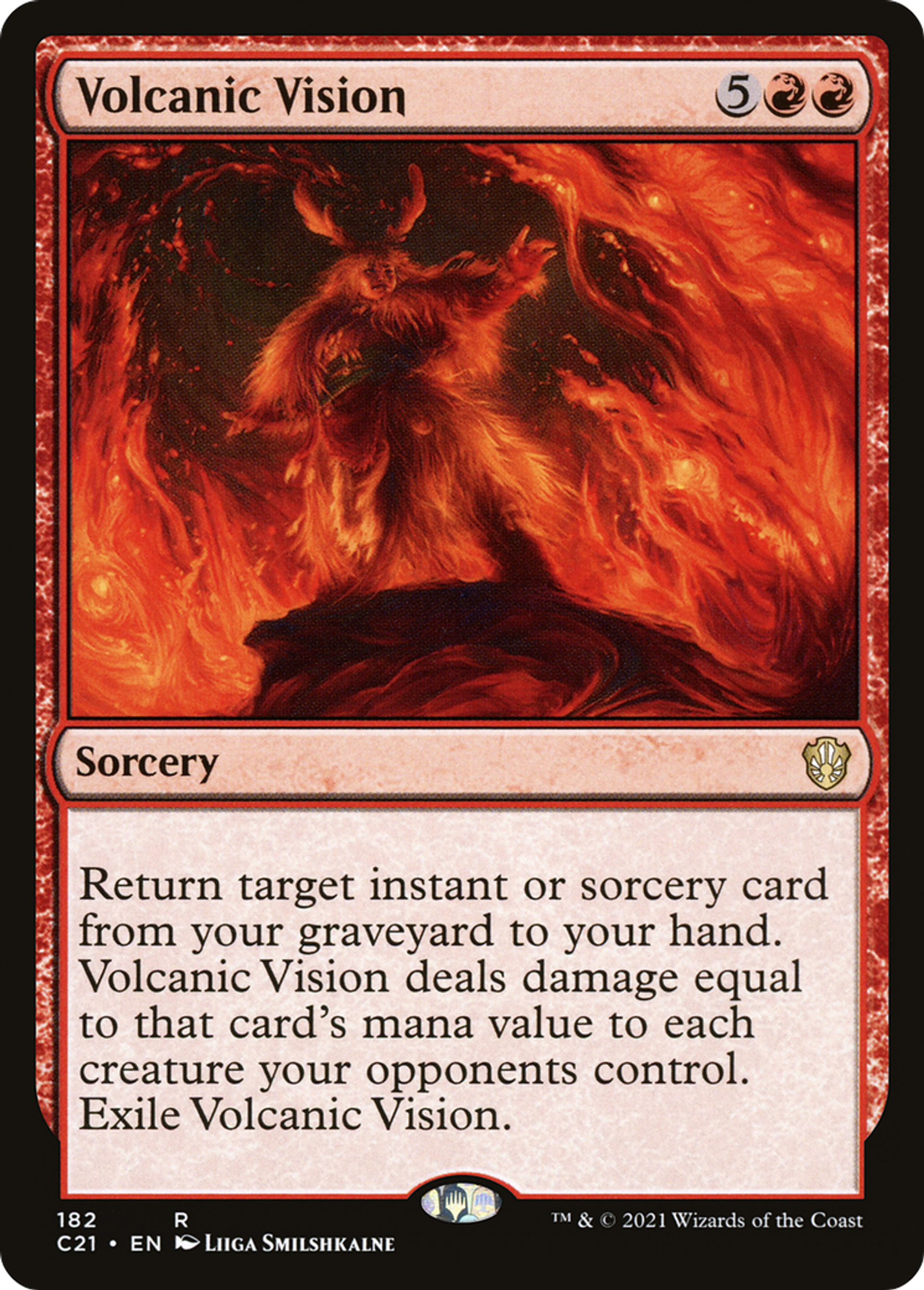 Volcanic Vision — Commander 2021 — Magic: The Gathering