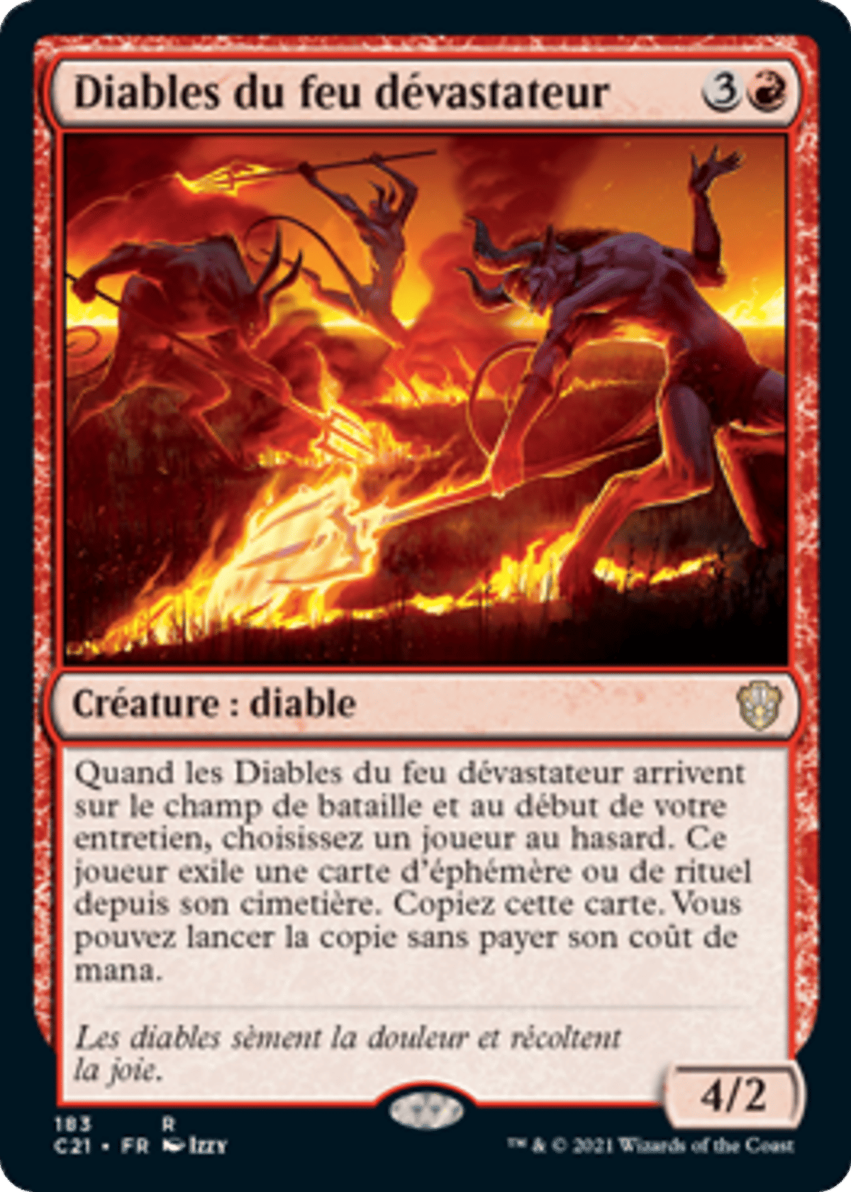 Diables du feu dévastateur from Commander 2021 - Magic: The Gathering