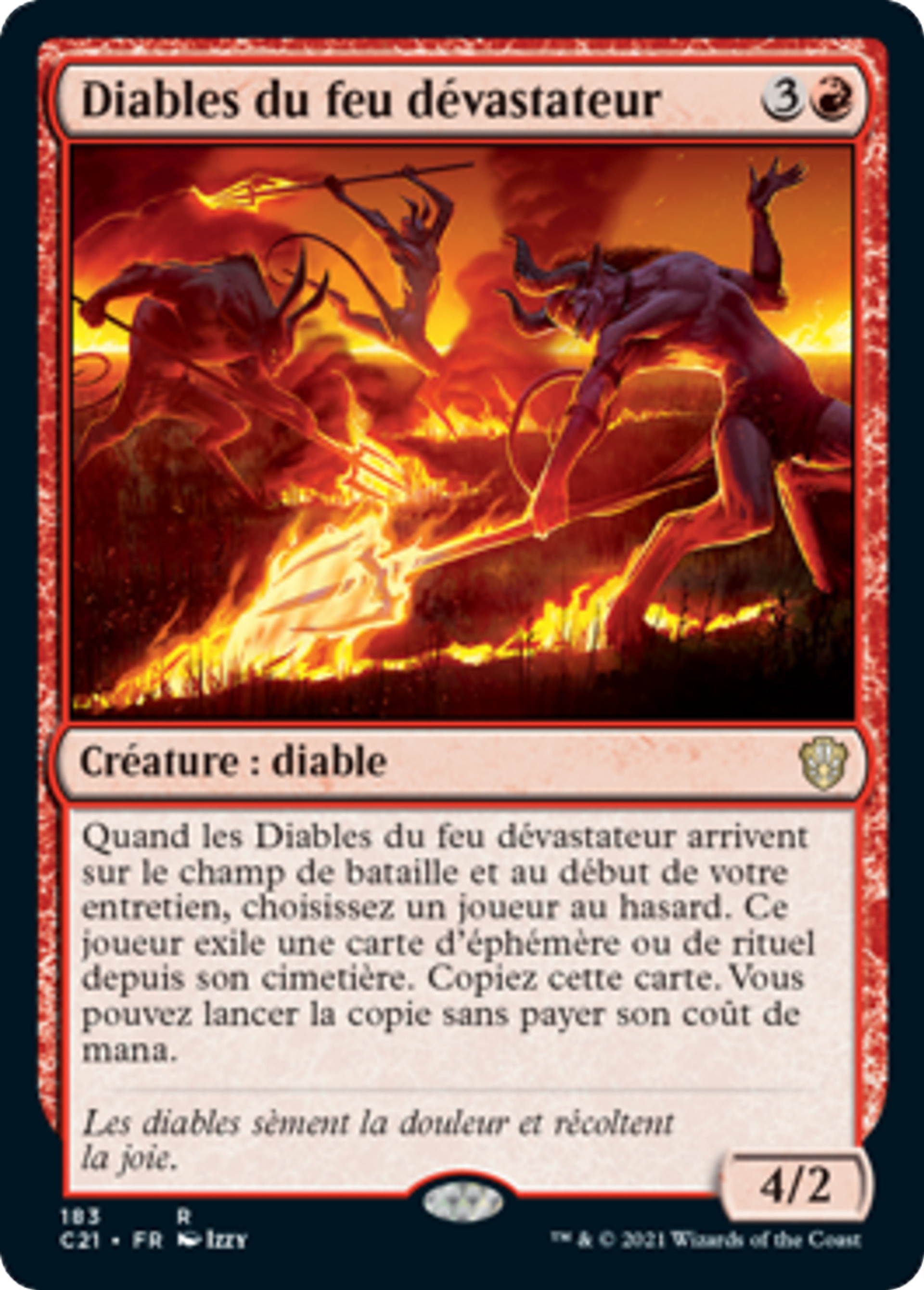 Diables du feu dévastateur — Commander 2021 — Magic: The Gathering