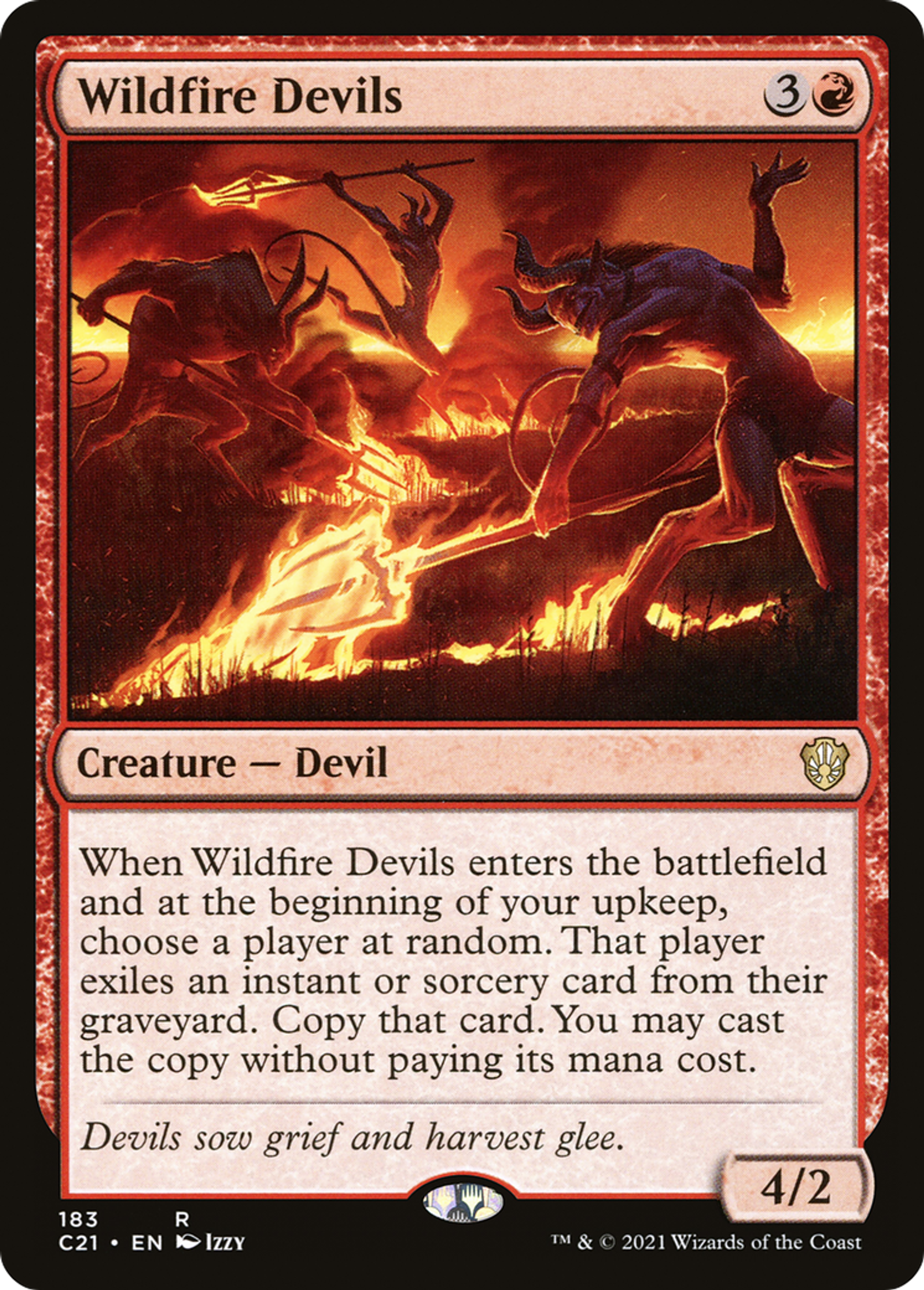 Wildfire Devils — Commander 2021 — Magic: The Gathering