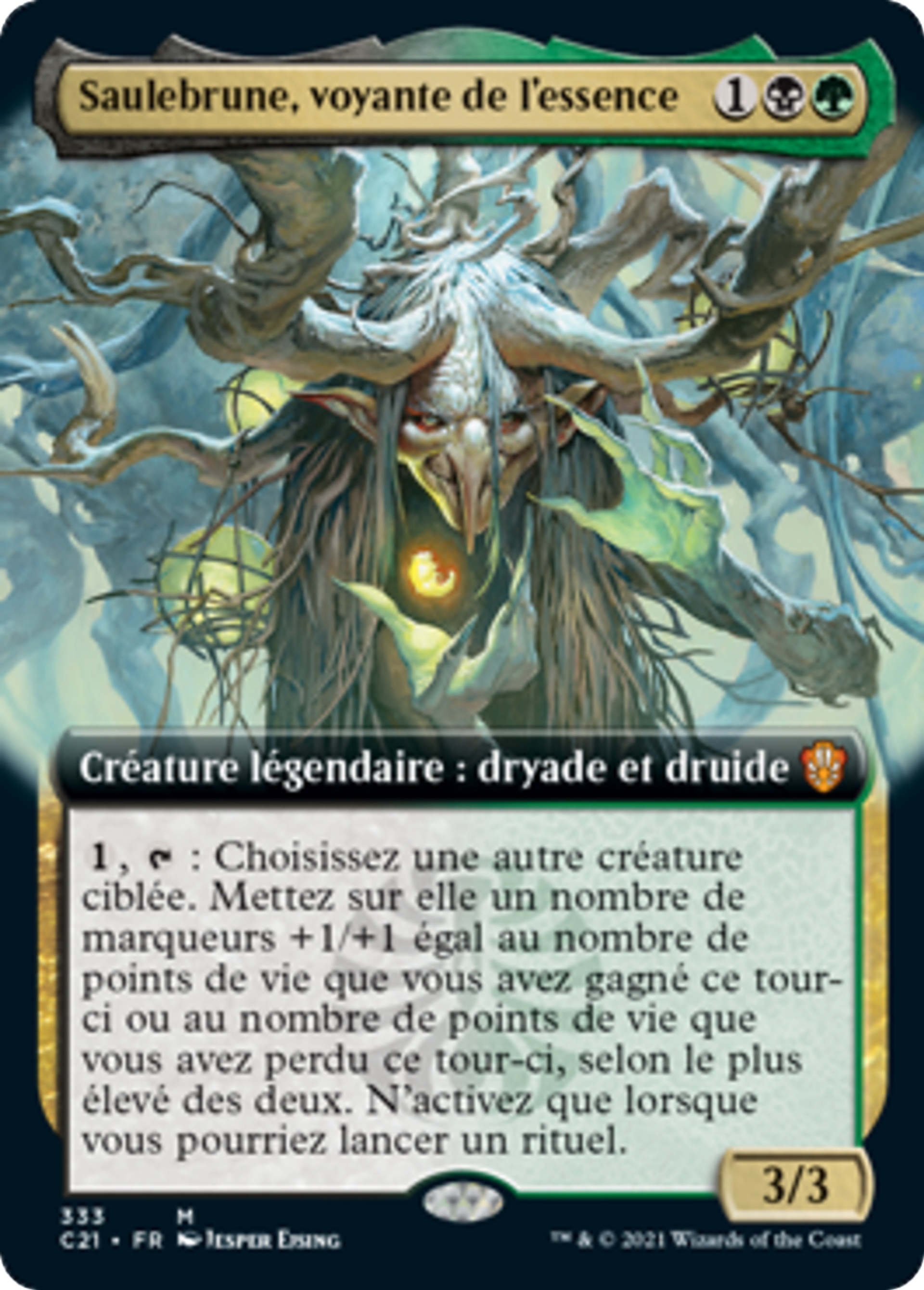 Saulebrune, voyante de l'essence — Commander 2021 — Magic: The Gathering