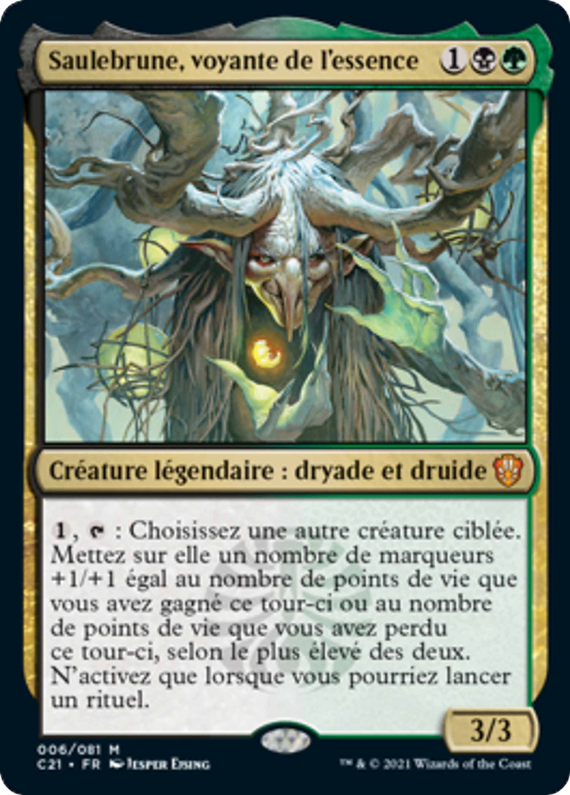 Saulebrune, voyante de l'essence — Commander 2021 — Magic: The Gathering