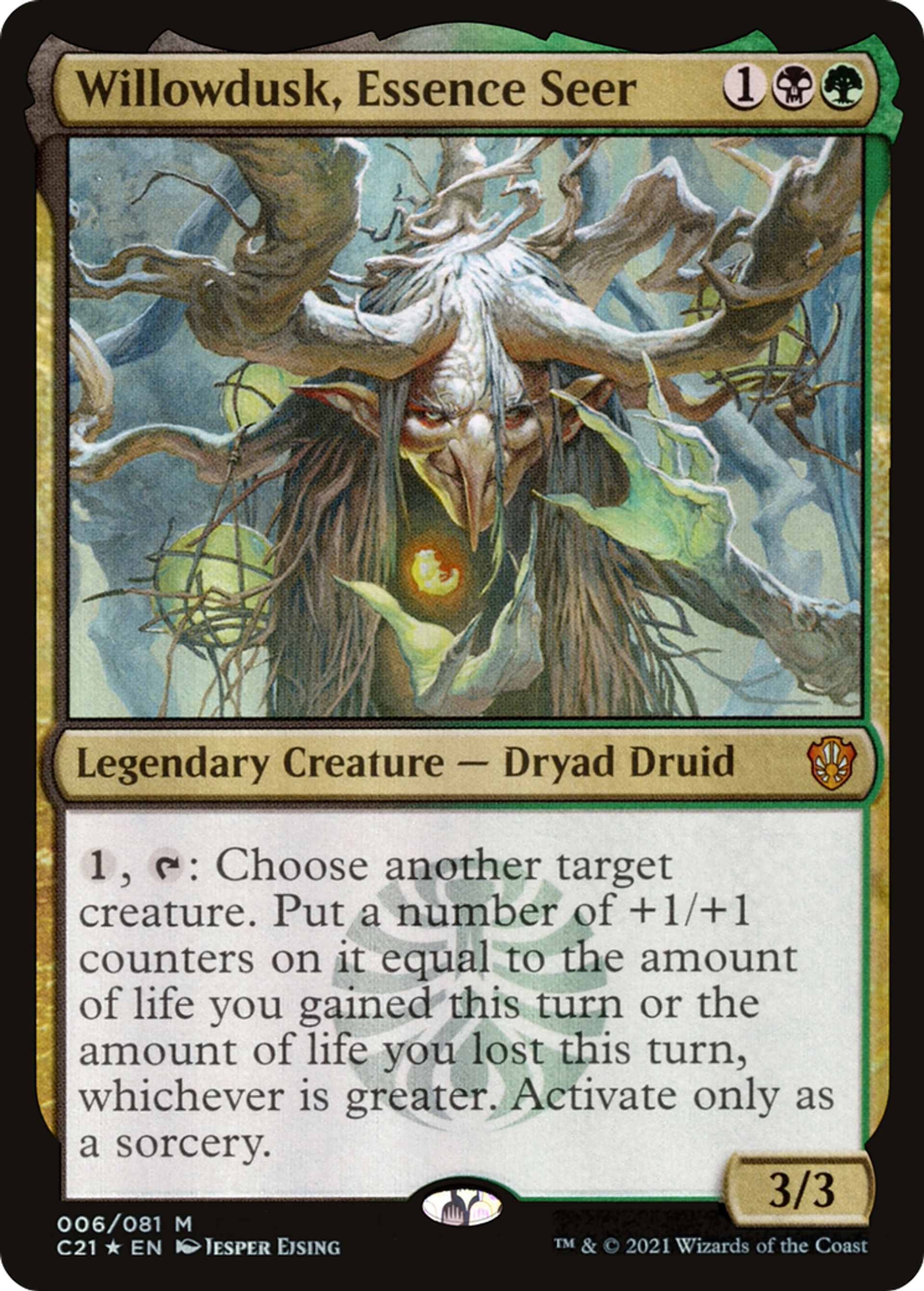 Willowdusk, Essence Seer — Commander 2021 — Magic: The Gathering