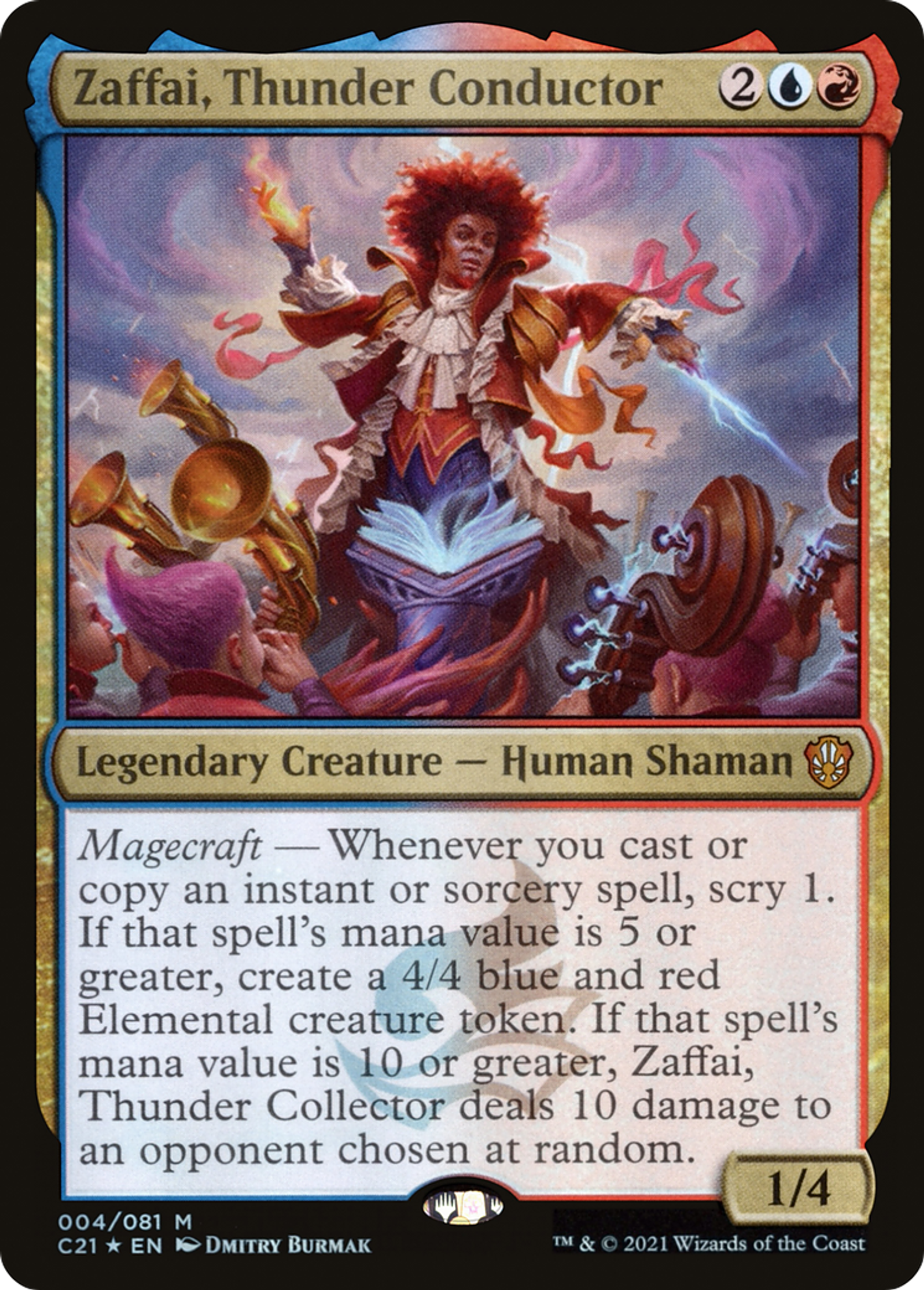 Zaffai, Thunder Conductor — Commander 2021 — Magic: The Gathering