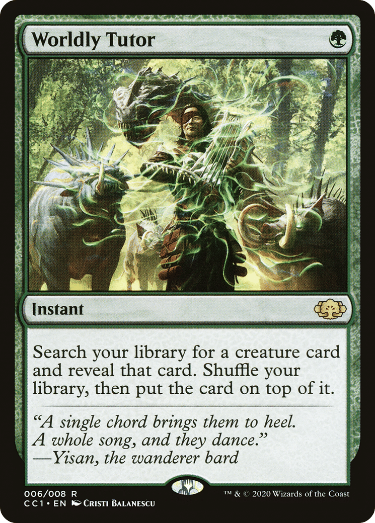 Worldly Tutor — Commander Collection: Green — Magic: The Gathering