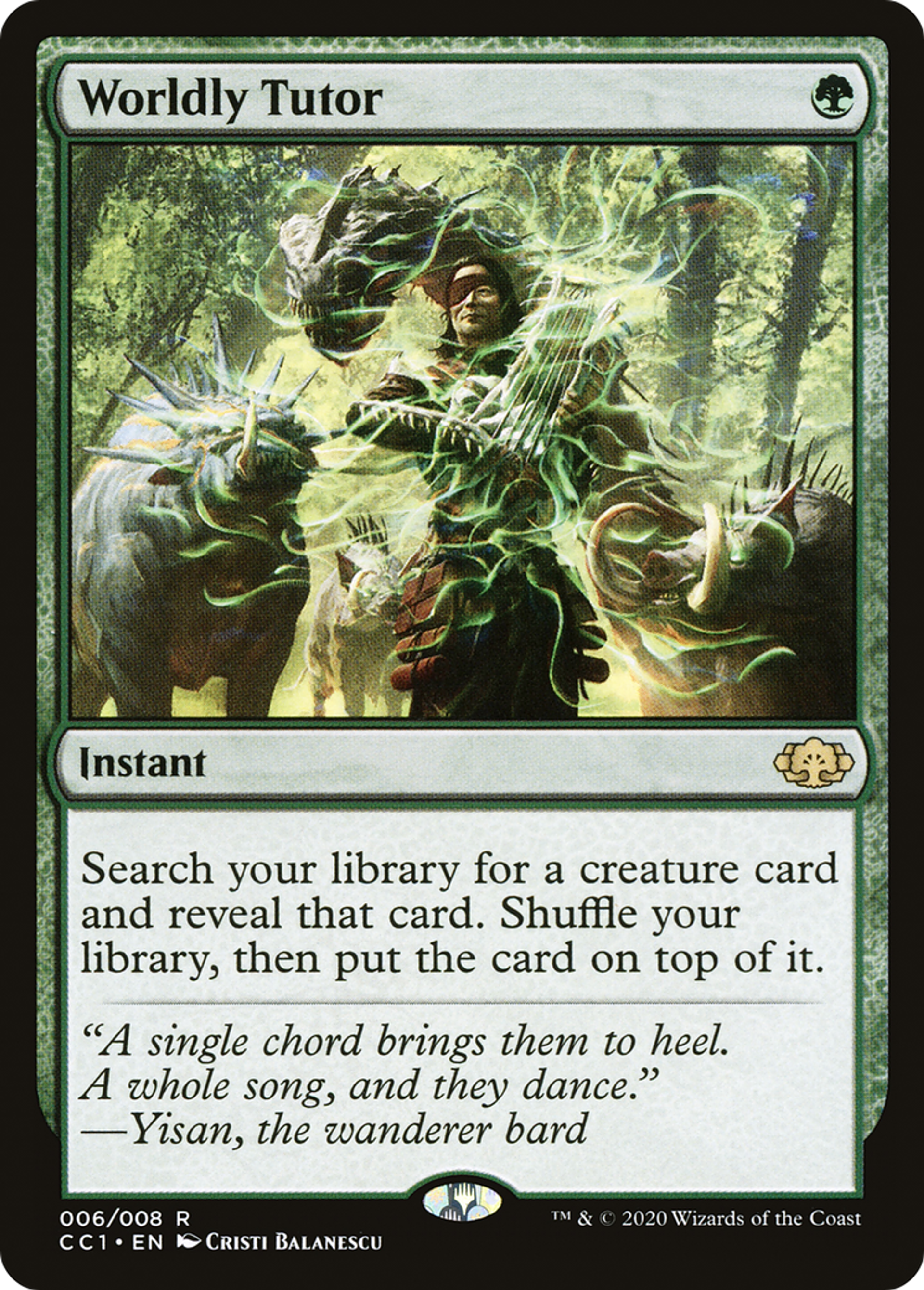 Worldly Tutor — Commander Collection: Green — Magic: The Gathering