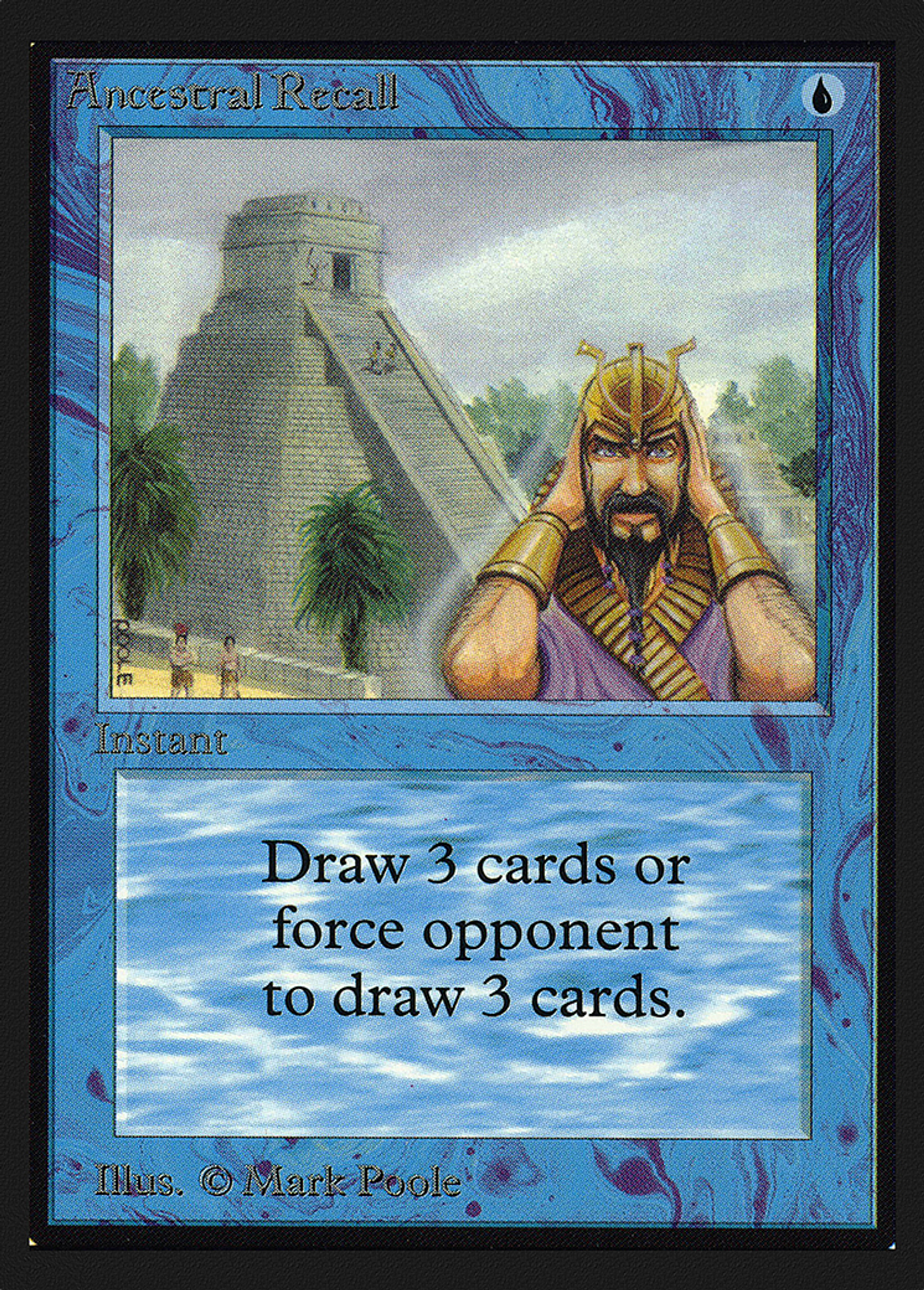 Ancestral Recall — Collectors' Edition — Magic: The Gathering