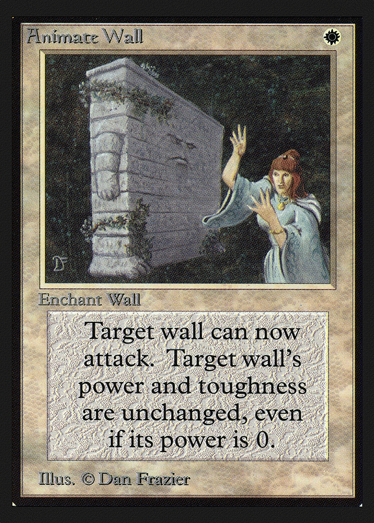 Animate Wall — Collectors' Edition — Magic: The Gathering