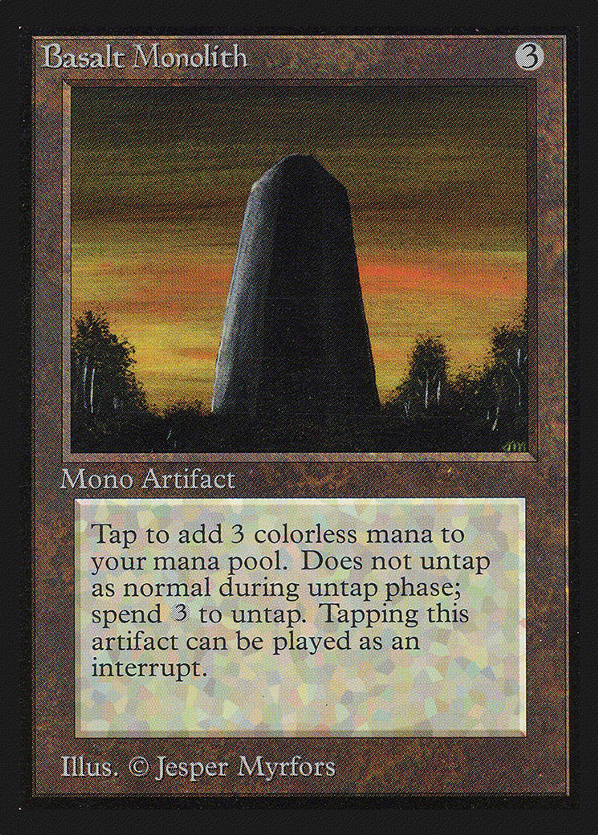 Basalt Monolith — Collectors' Edition — Magic: The Gathering