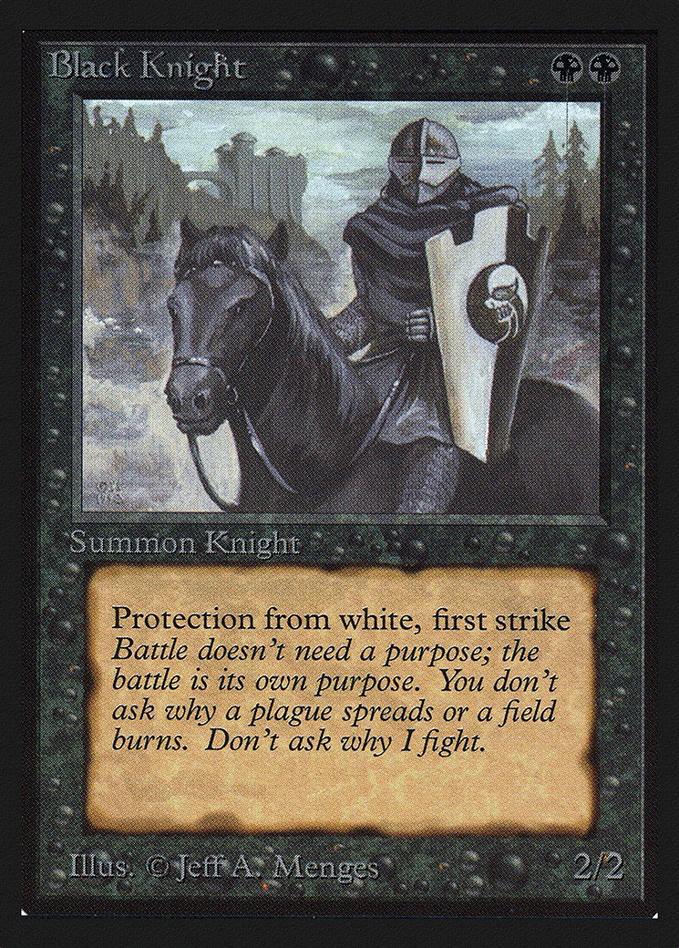 Black Knight — Collectors' Edition — Magic: The Gathering